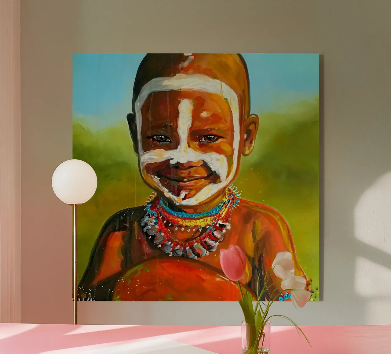 Smile from Afrika plexiglass da Happy 😃 Art 🎨 by Christine Schnoell