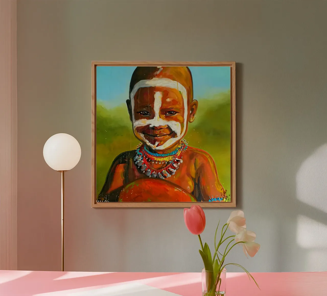 Smile from Afrika alluminio dibond da Happy 😃 Art 🎨 by Christine Schnoell