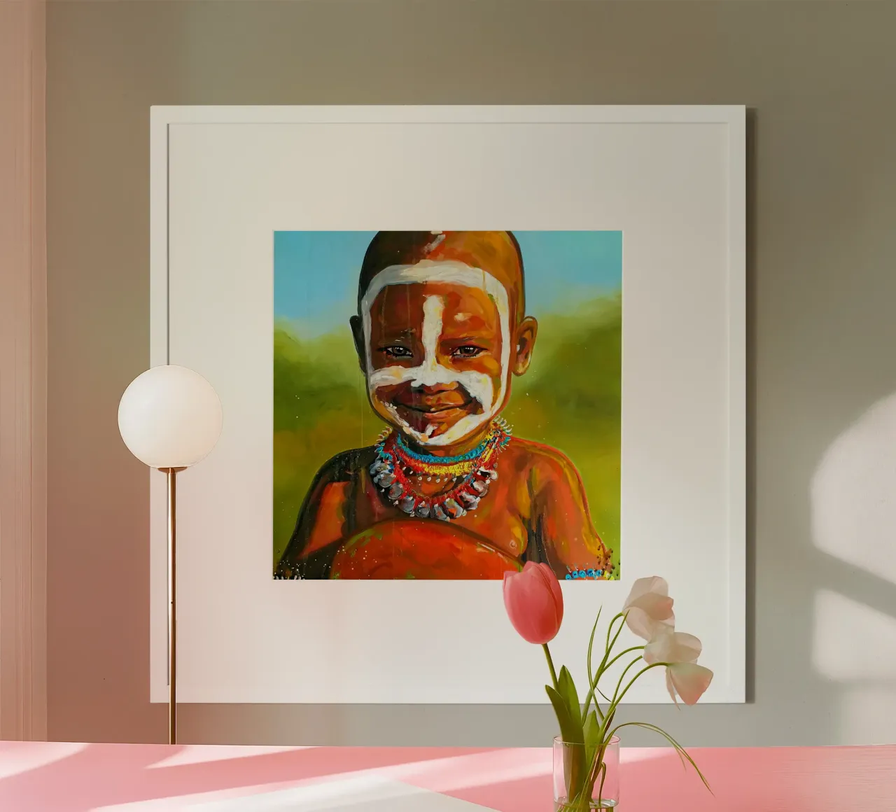 Smile from Afrika carta hahnemühle da Happy 😃 Art 🎨 by Christine Schnoell