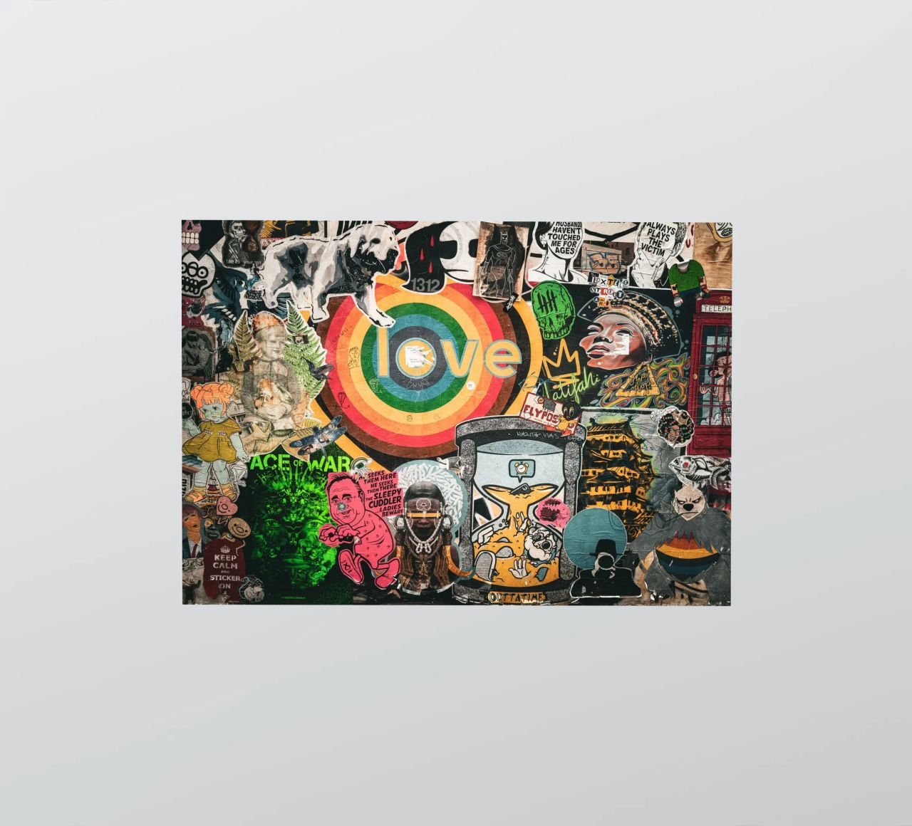 LOVE STICKER autocollant de Flo Klein