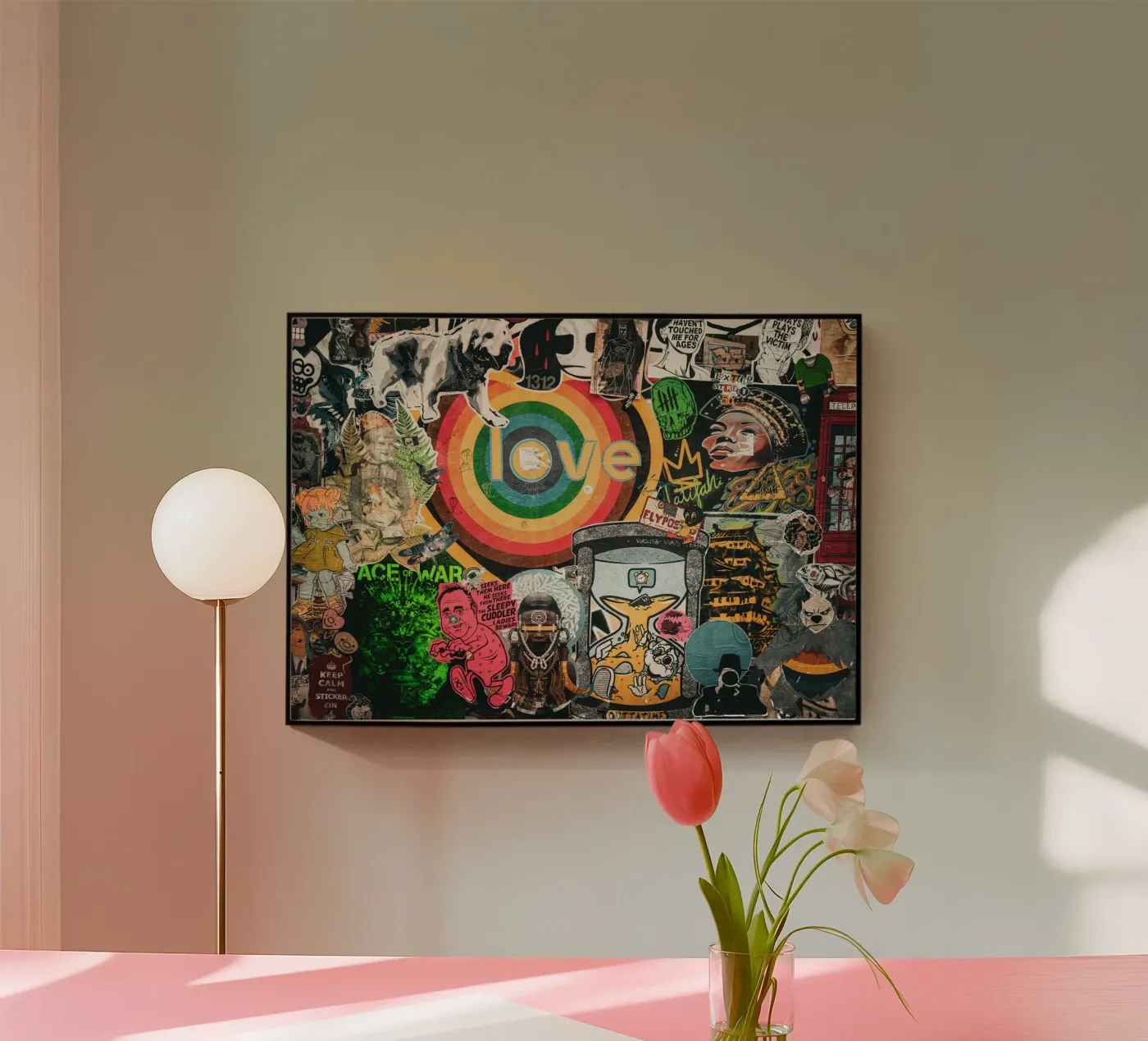 LOVE STICKER plexiglass da UrbanART