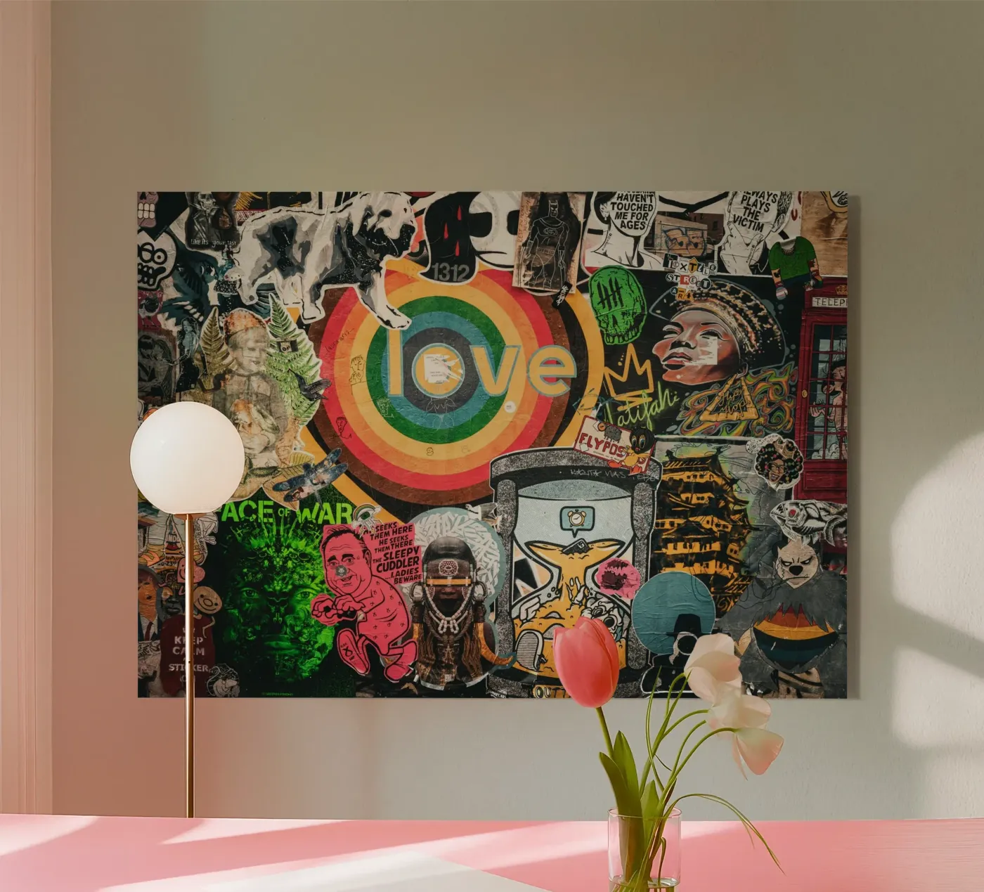 LOVE STICKER plexiglass da UrbanART