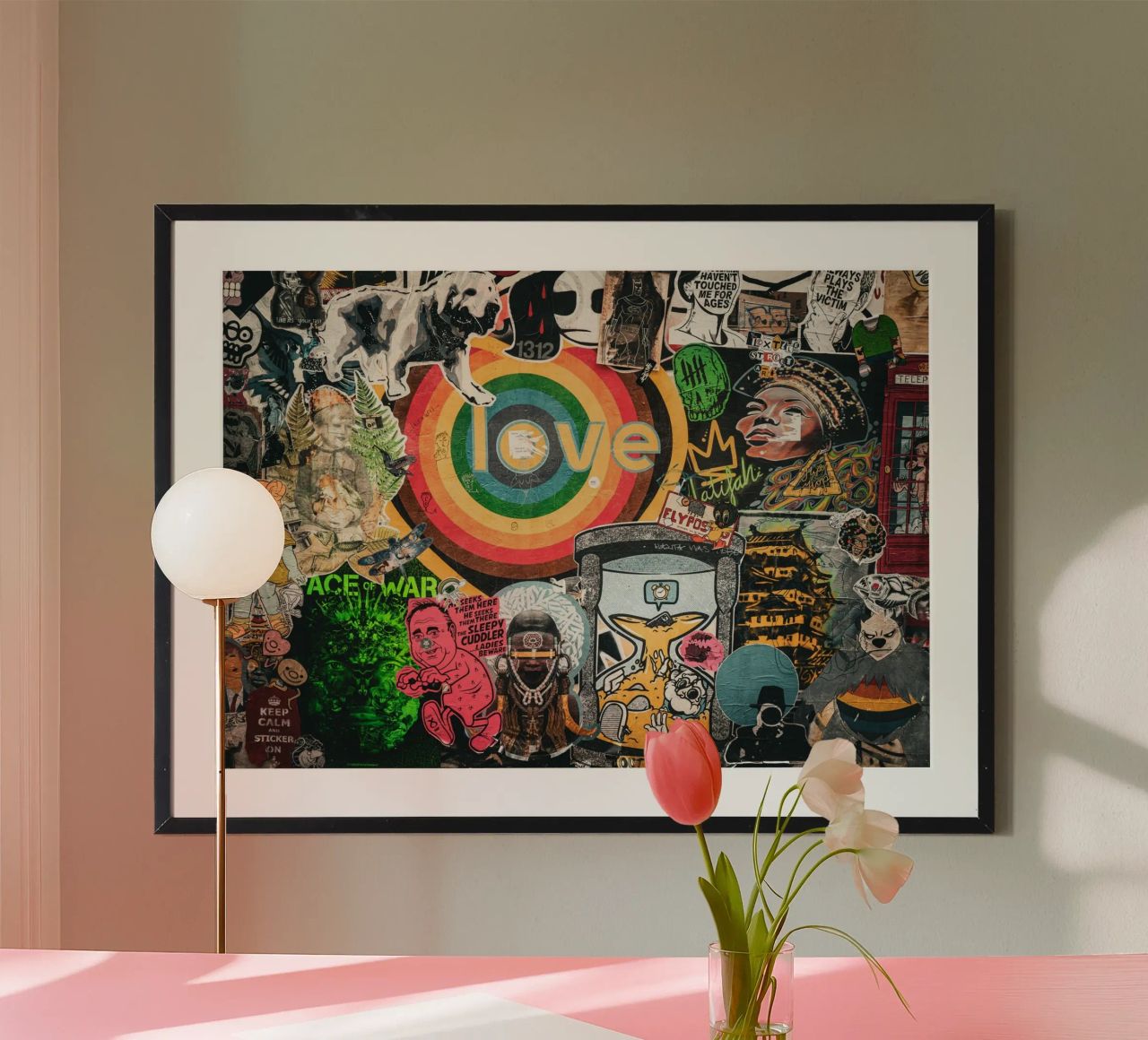 LOVE STICKER poster by Flo Klein