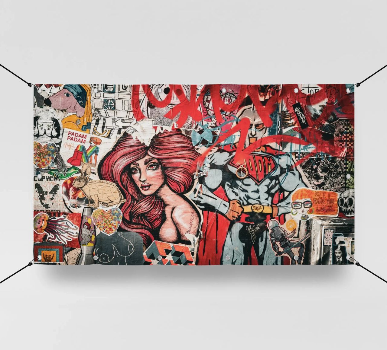 LONDON STICKER PVC Plane von Flo Klein
