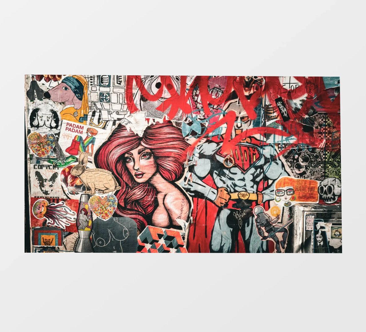LONDON STICKER PVC Plane von Flo Klein