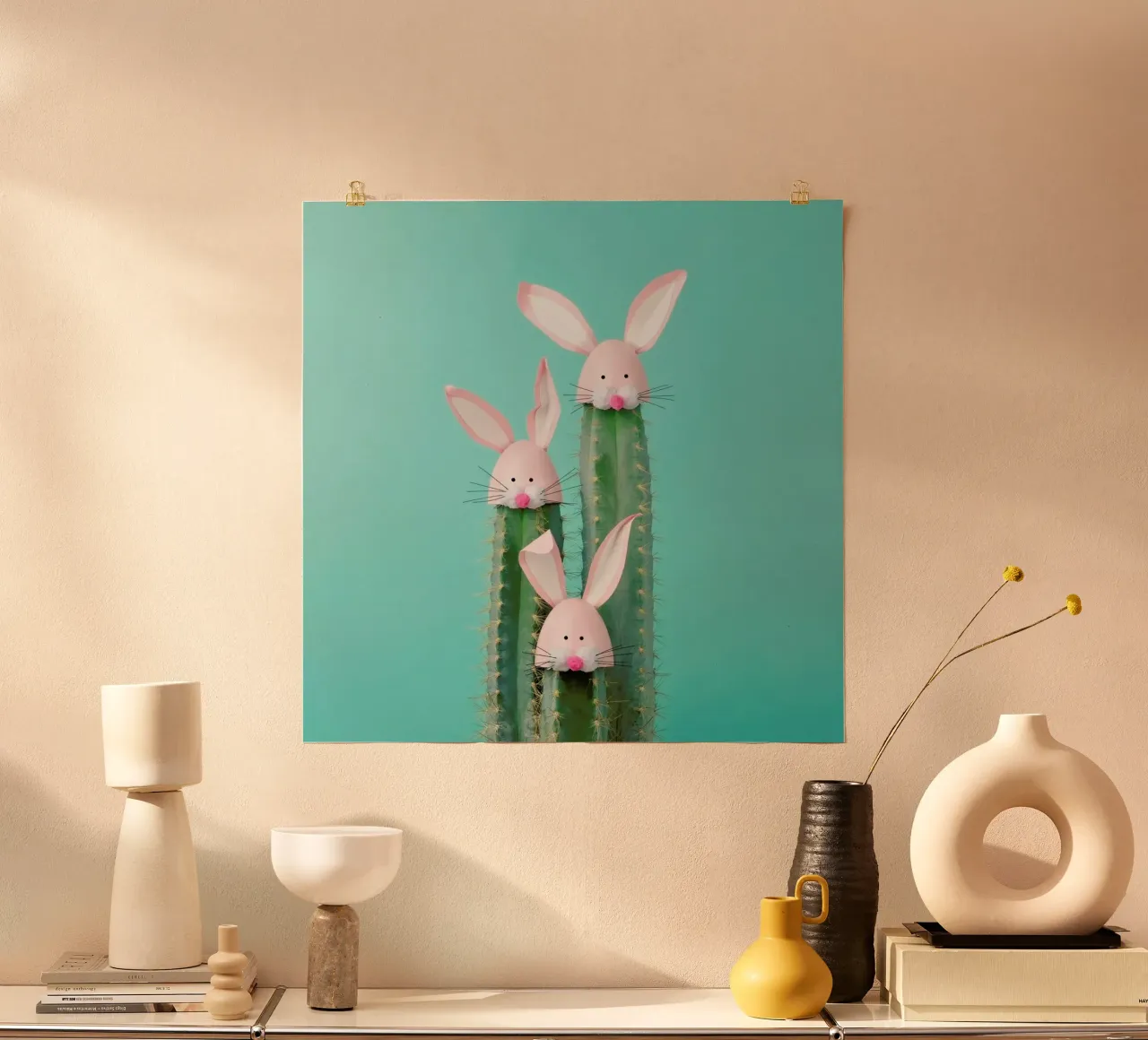 Bunny Cactus poster da Juj Winn