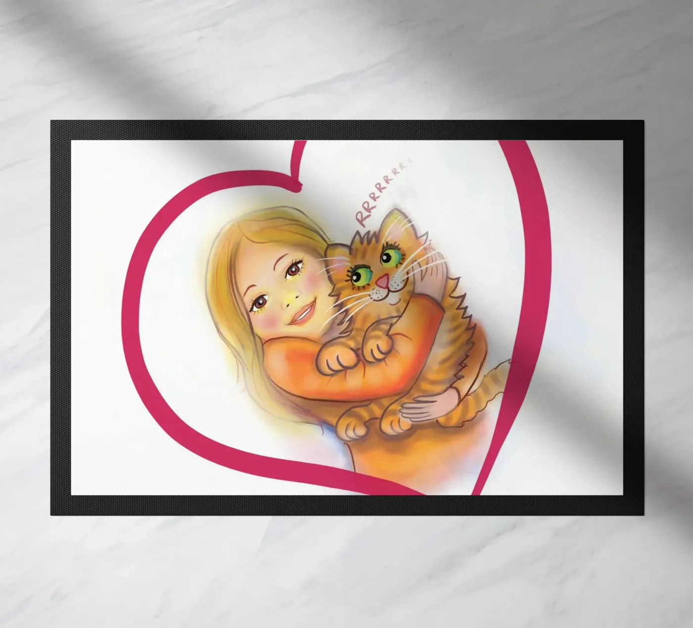 Big hug doormat by Happy 😃 Art 🎨 by Christine Schnoell