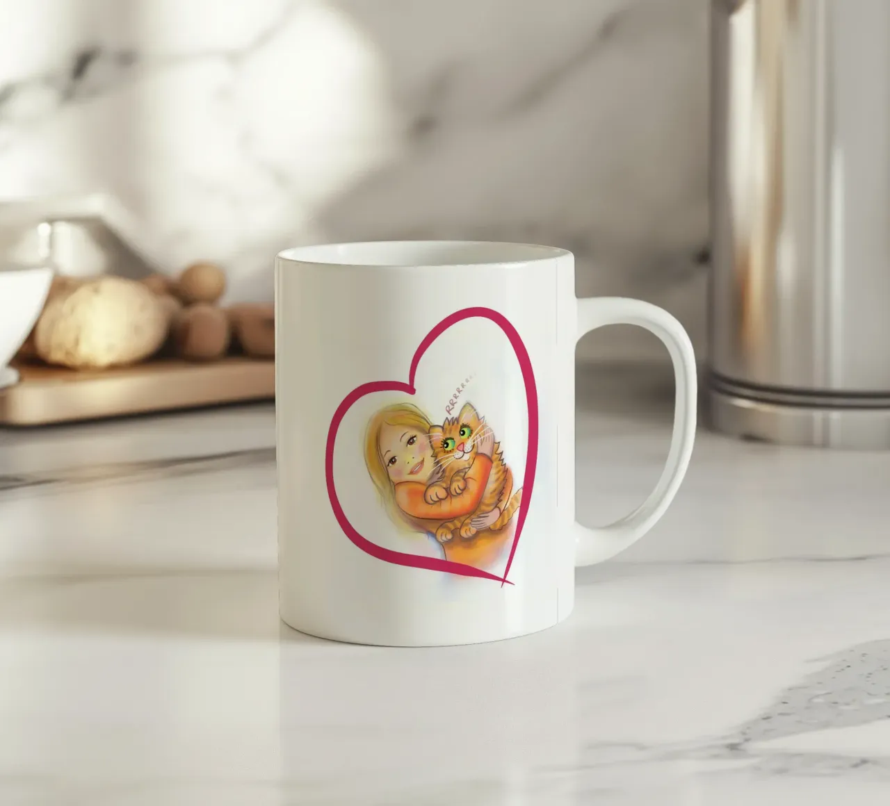 Un grande abbraccio tazza in ceramica da Happy 😃 Art 🎨 by Christine Schnoell