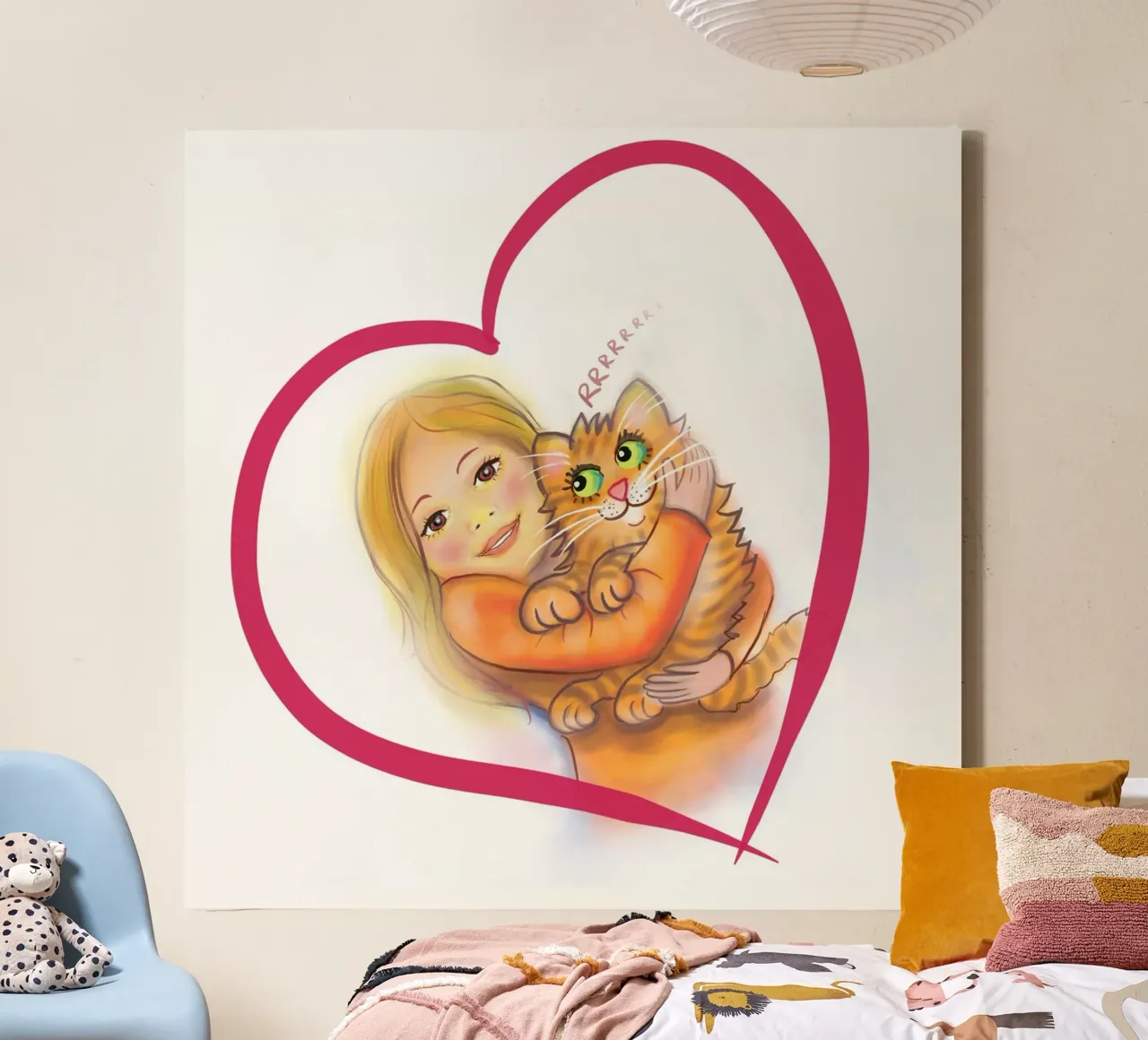 Un grande abbraccio tela con Cornice a cassetta da Happy 😃 Art 🎨 by Christine Schnoell