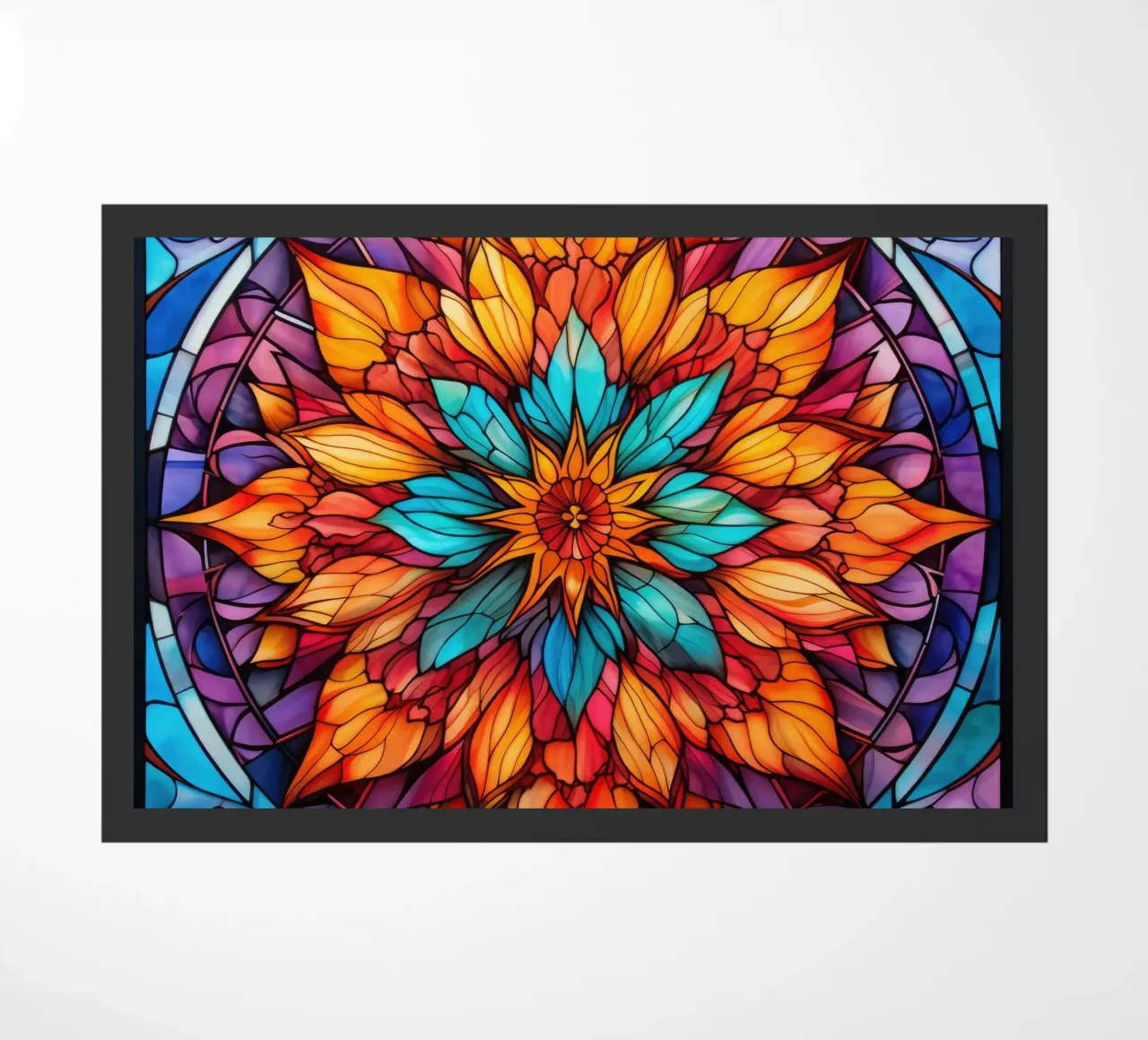 Mandala in vetro colorato zerbino da Spiritual Touch