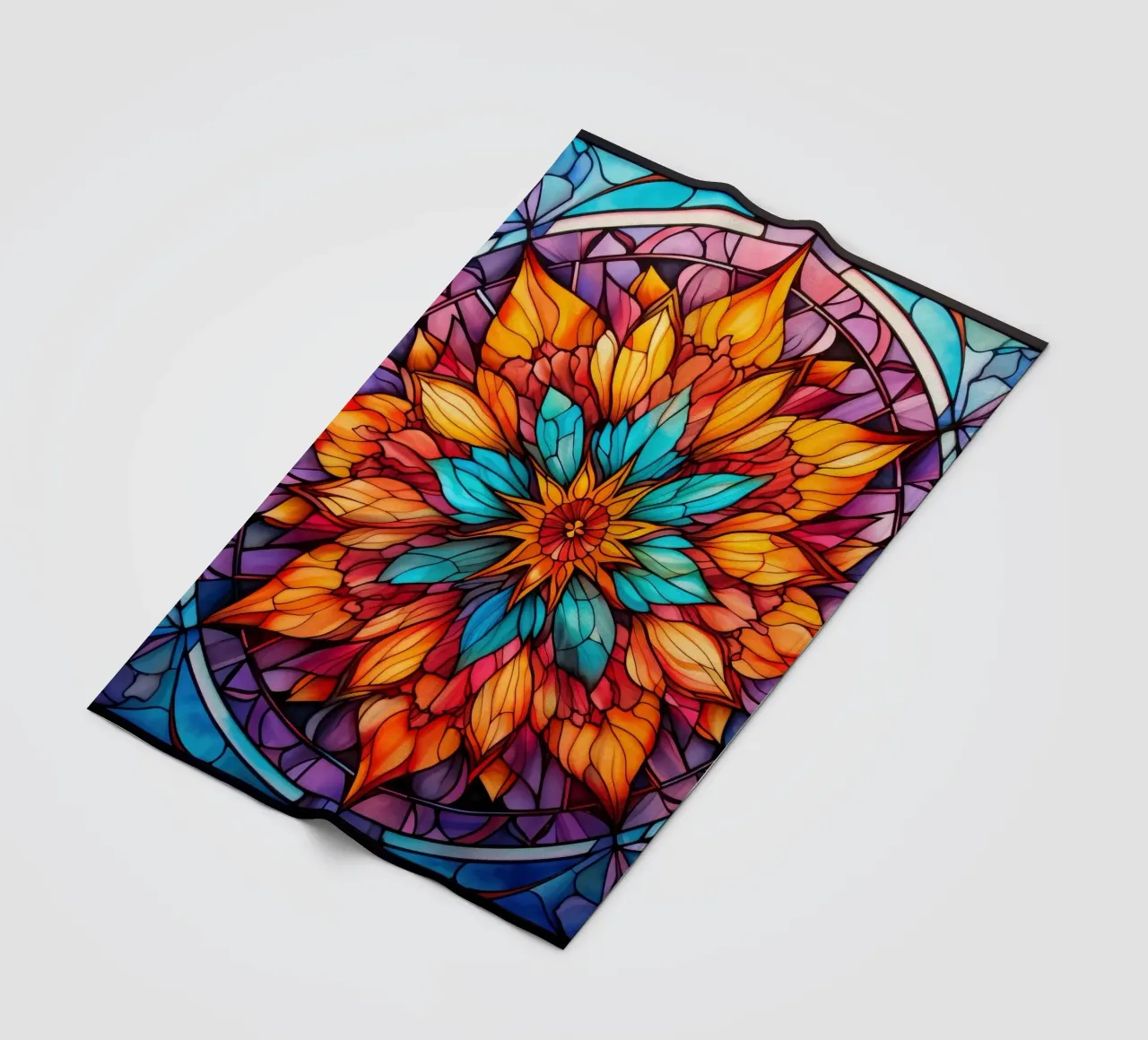 Mandala in vetro colorato coperta in pile da Spiritual Touch