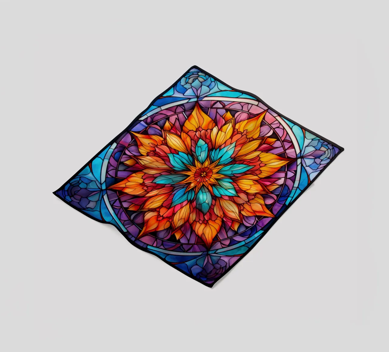 Mandala in vetro colorato coperta in pile da Spiritual Touch