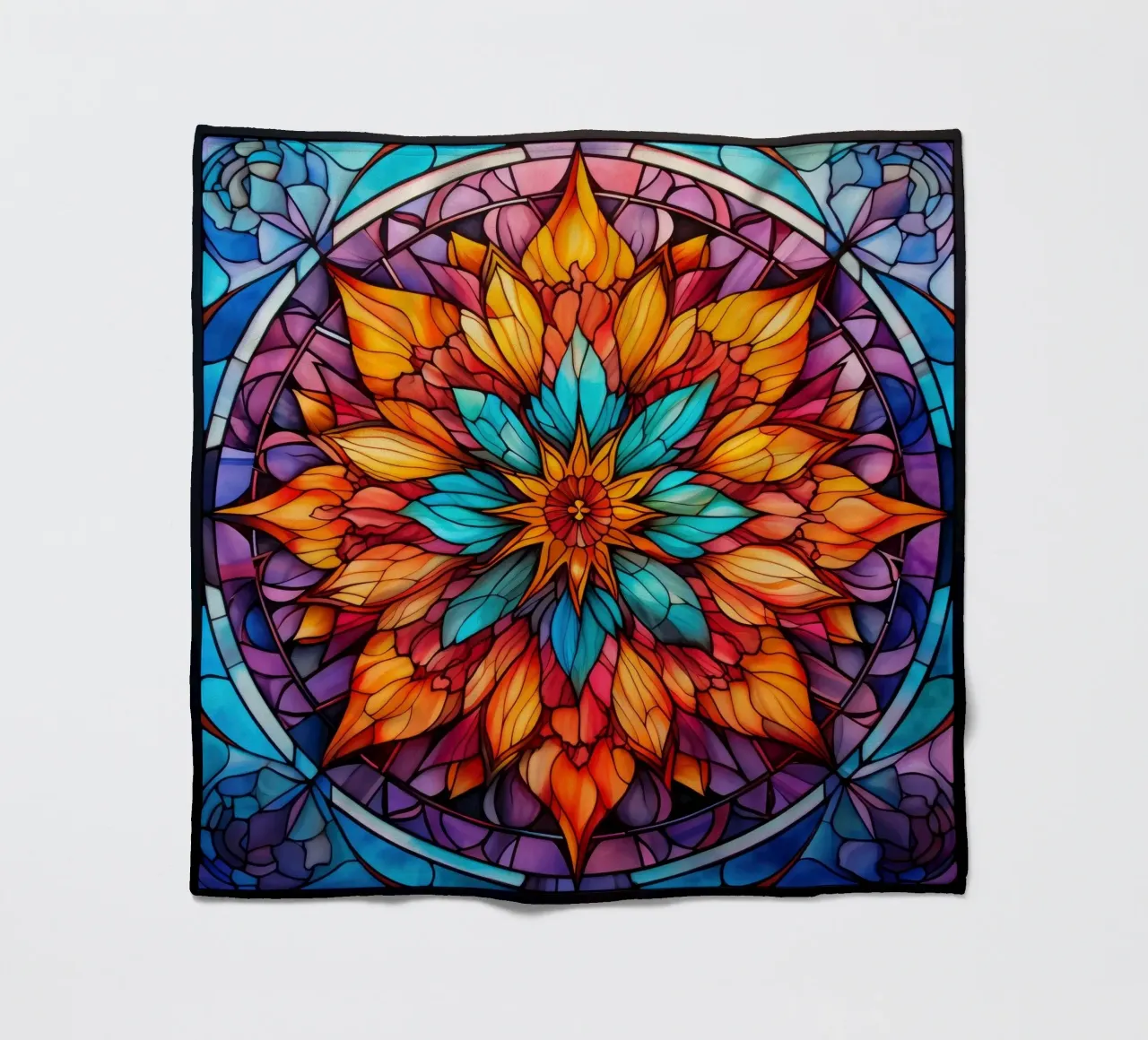 Mandala in vetro colorato coperta in pile da Spiritual Touch