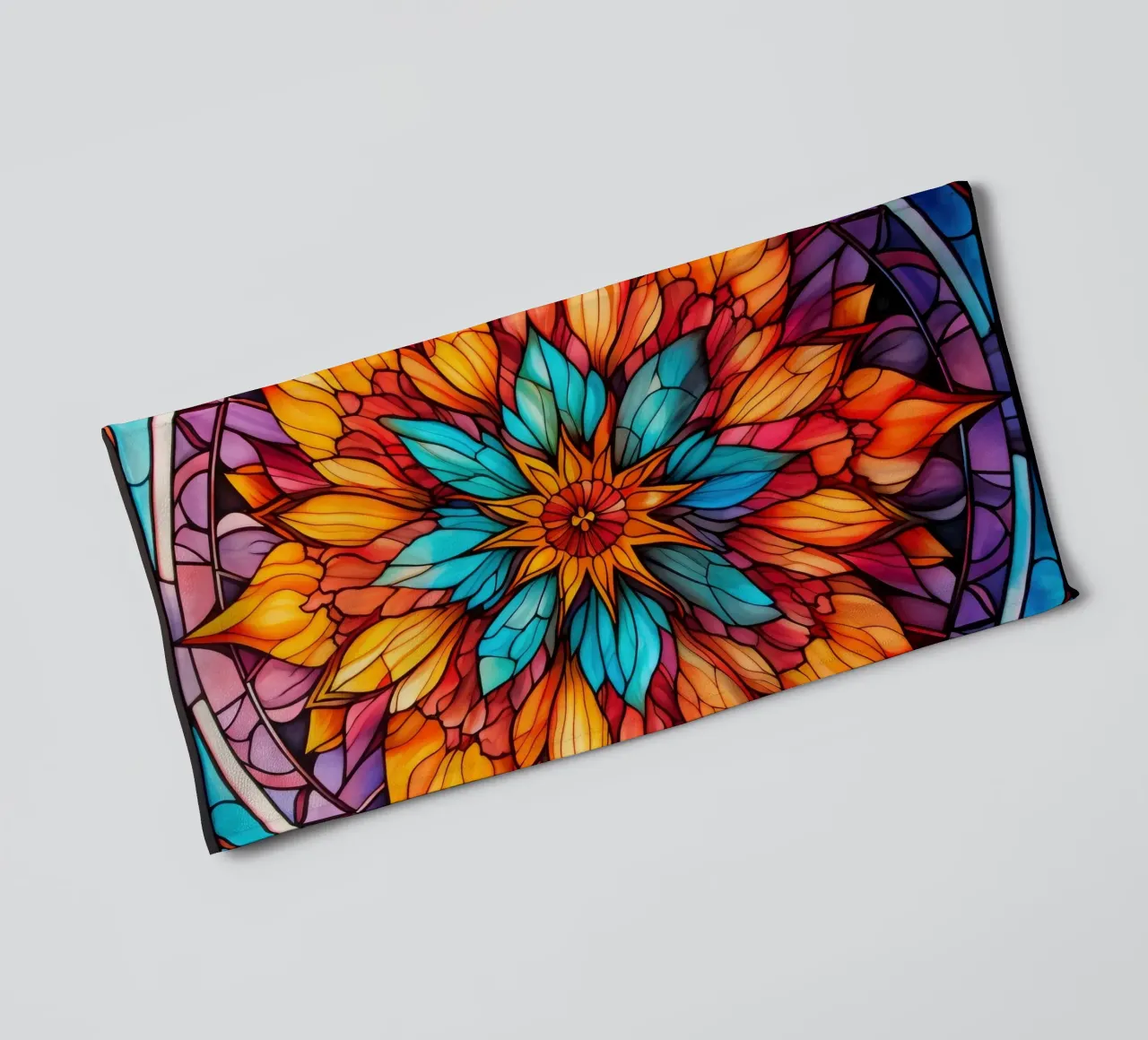 Mandala in vetro colorato asciugamano da bagno da Spiritual Touch
