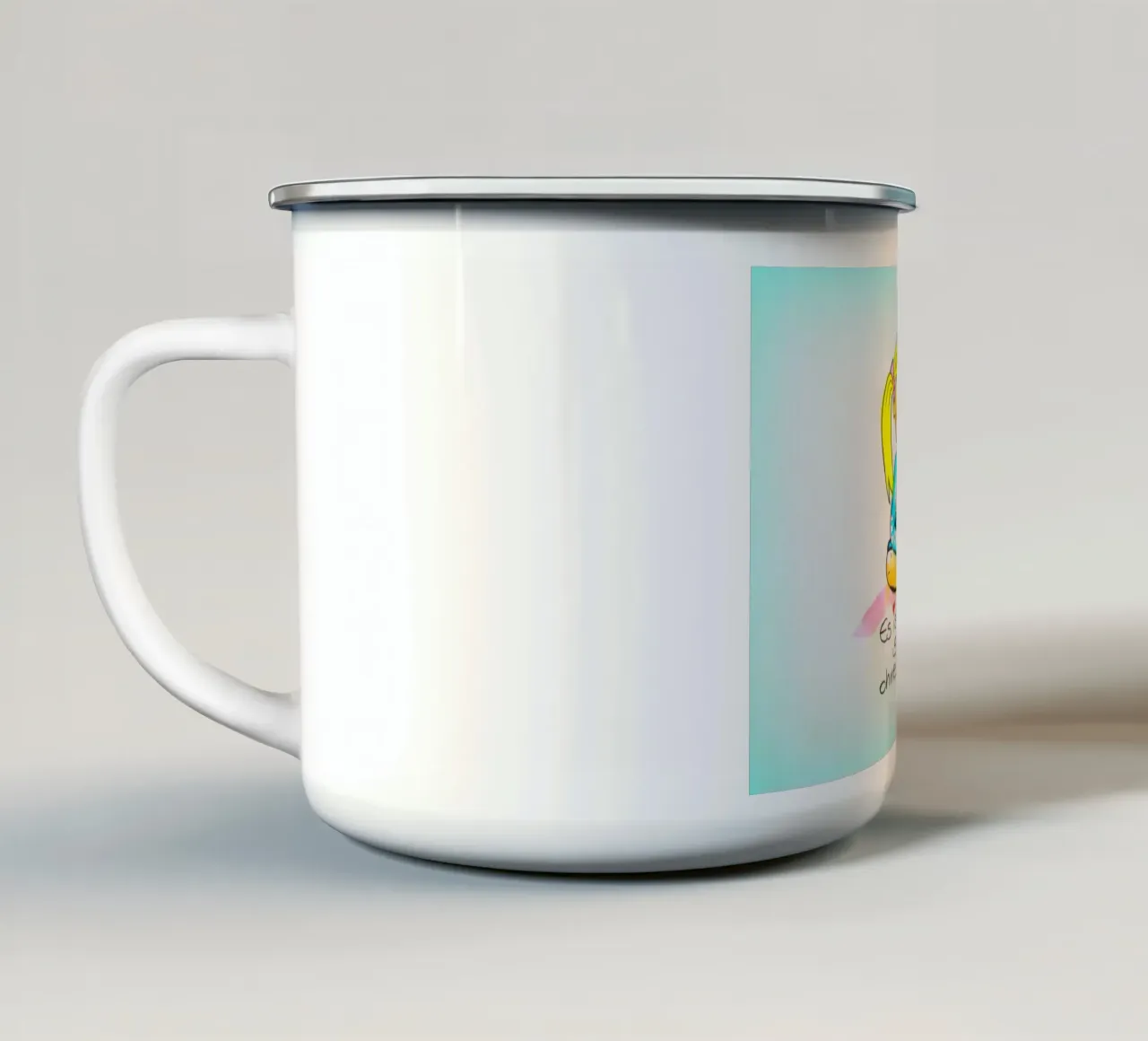 Una voce nel cuore tazza in smalto da Happy 😃 Art 🎨 by Christine Schnoell