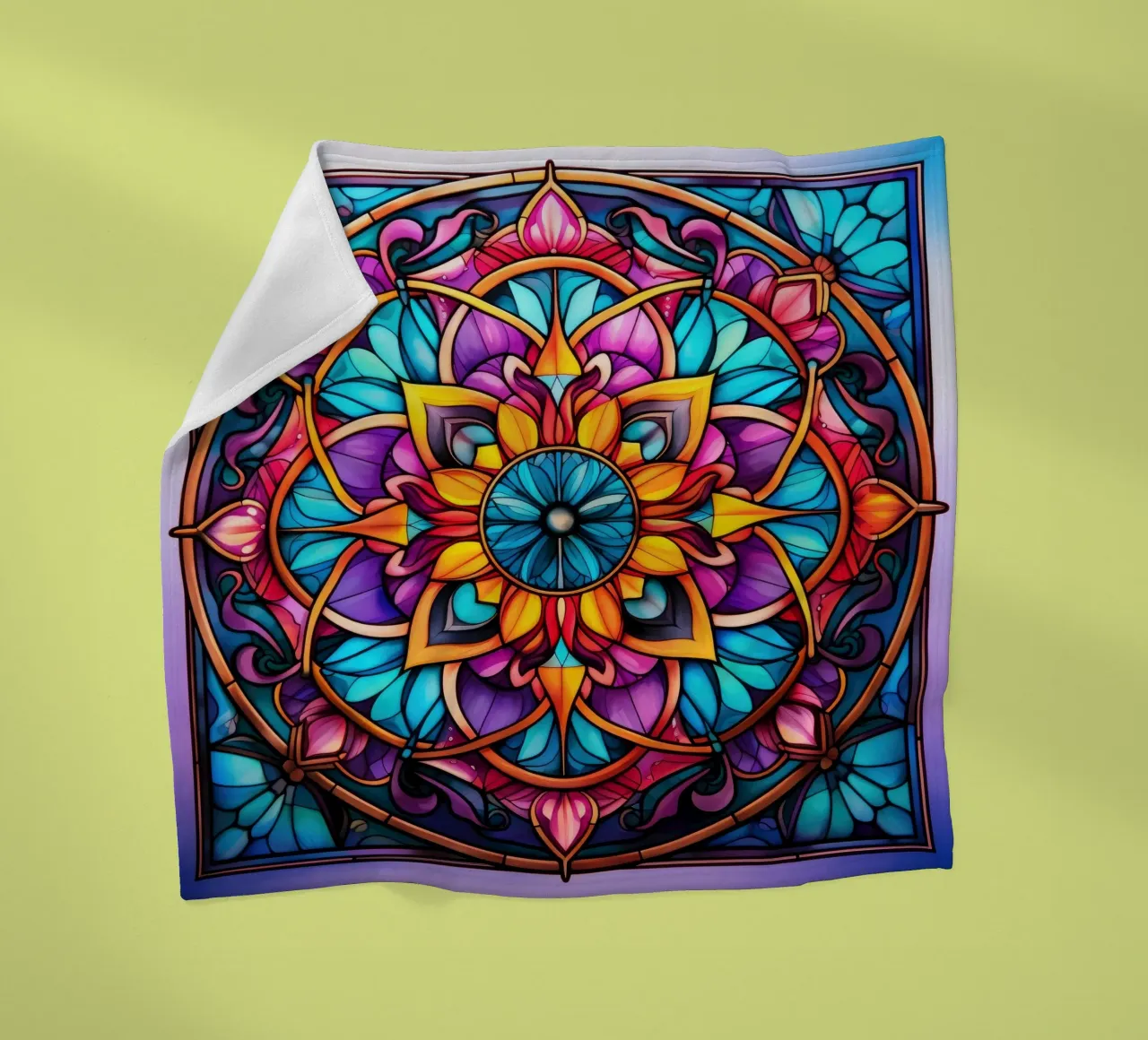 Mandala in vetro colorato coperta in pile da Spiritual Touch