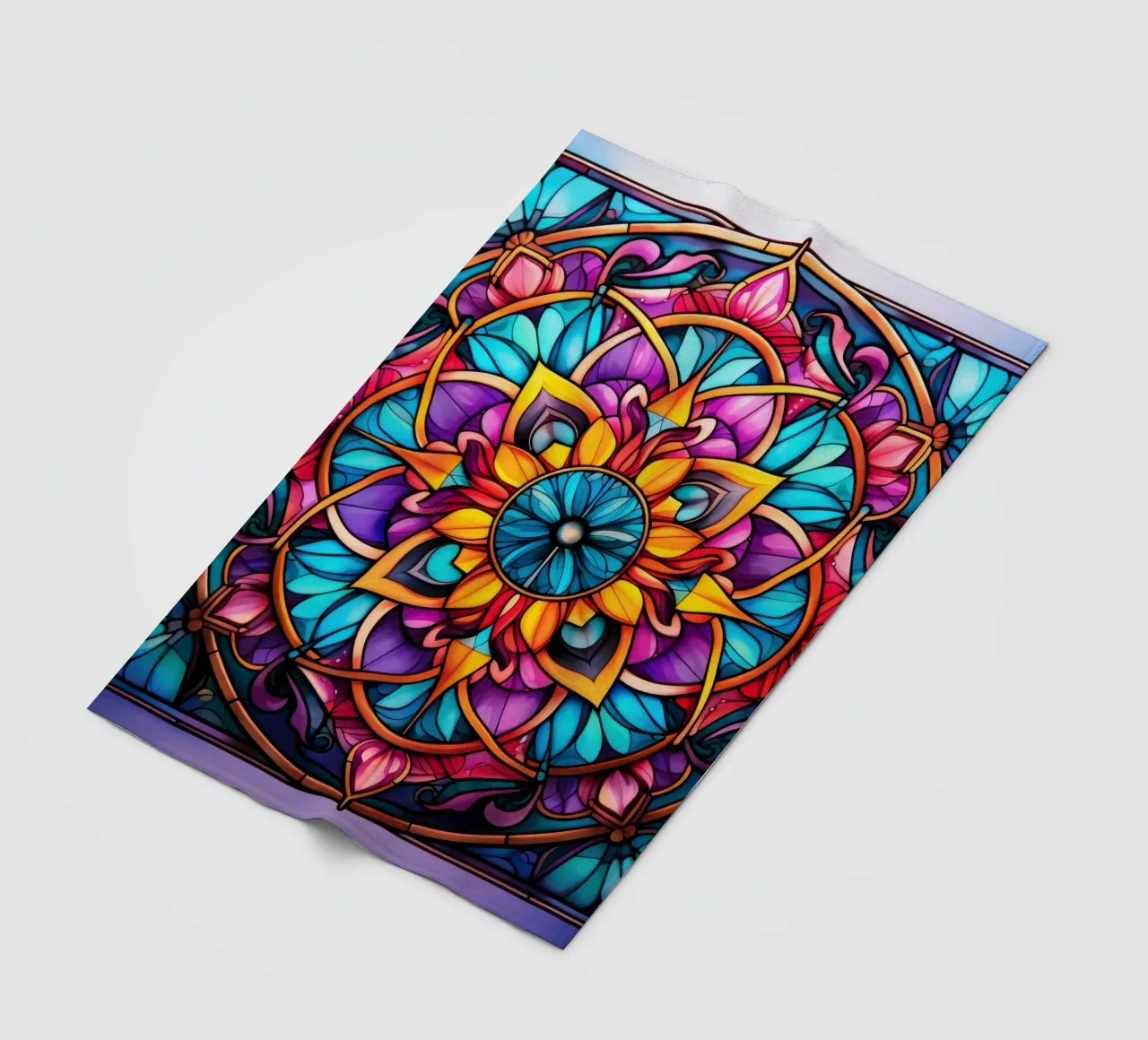 Mandala in vetro colorato coperta in pile da Spiritual Touch