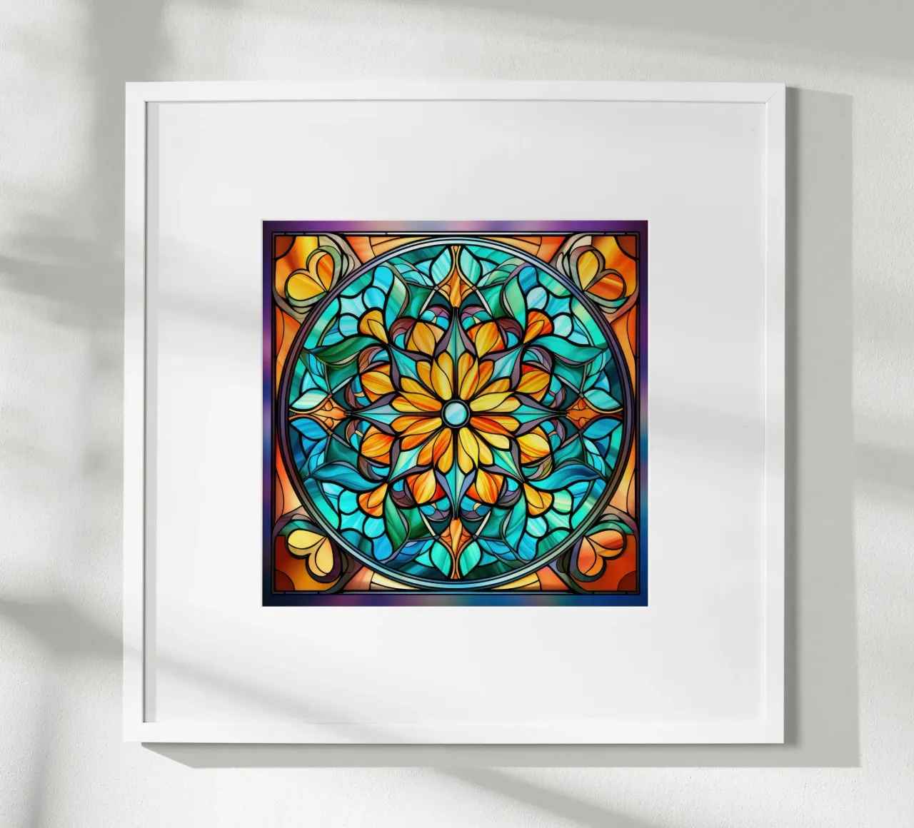 Mandala in vetro colorato carta hahnemühle da Spiritual Touch
