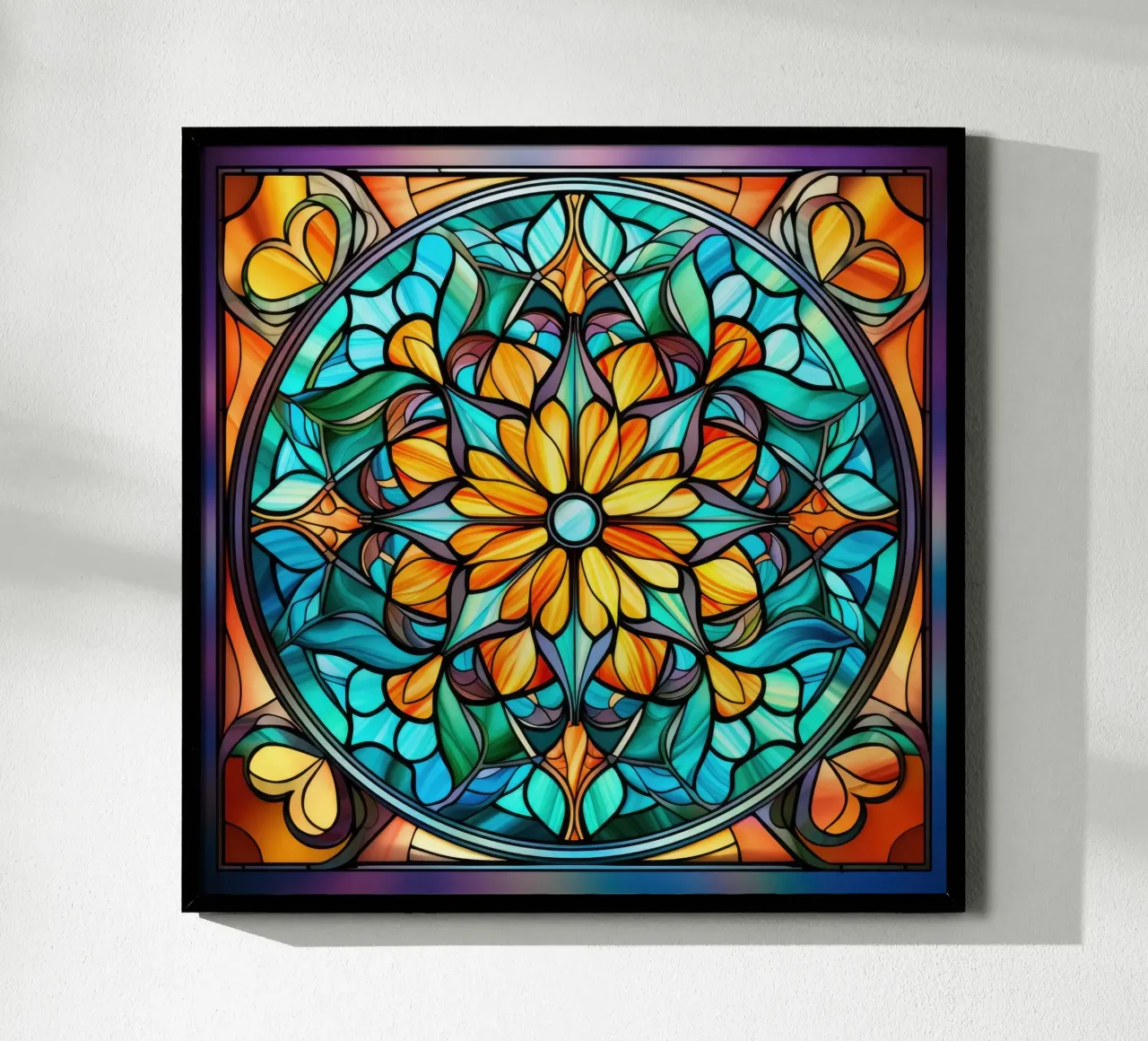 Mandala in vetro colorato carta hahnemühle da Spiritual Touch