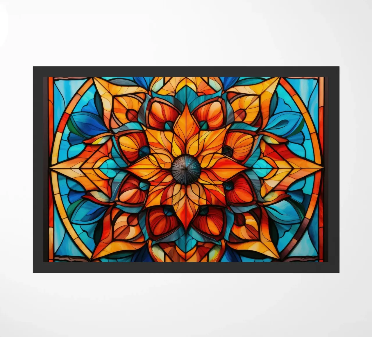Mandala in vetro colorato zerbino da Spiritual Touch