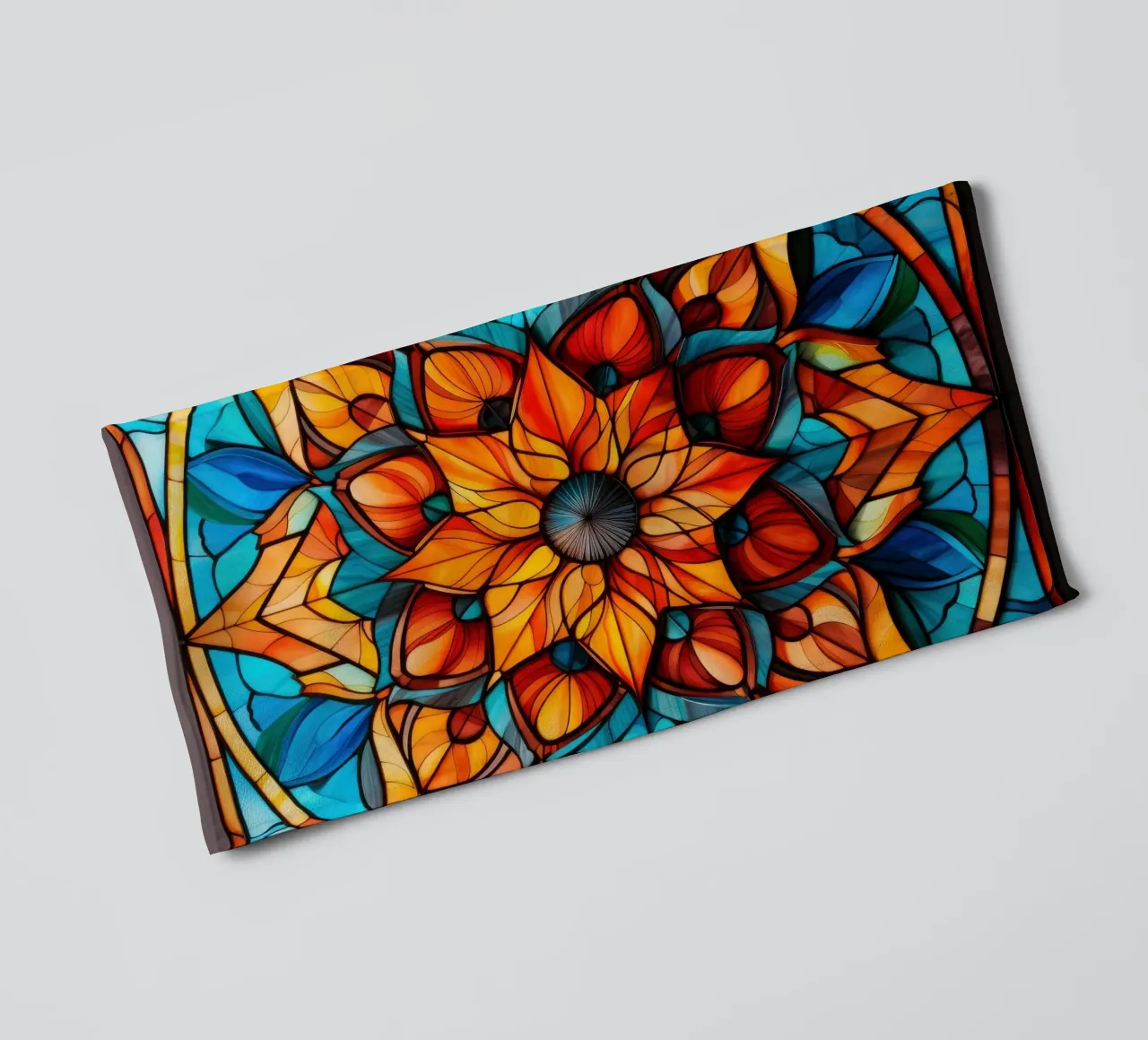 Mandala in vetro colorato asciugamano da bagno da Spiritual Touch