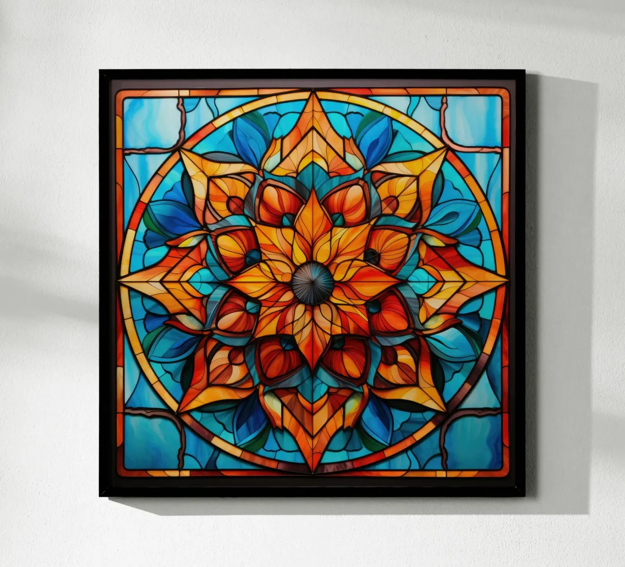 Mandala in vetro colorato carta hahnemühle da Spiritual Touch