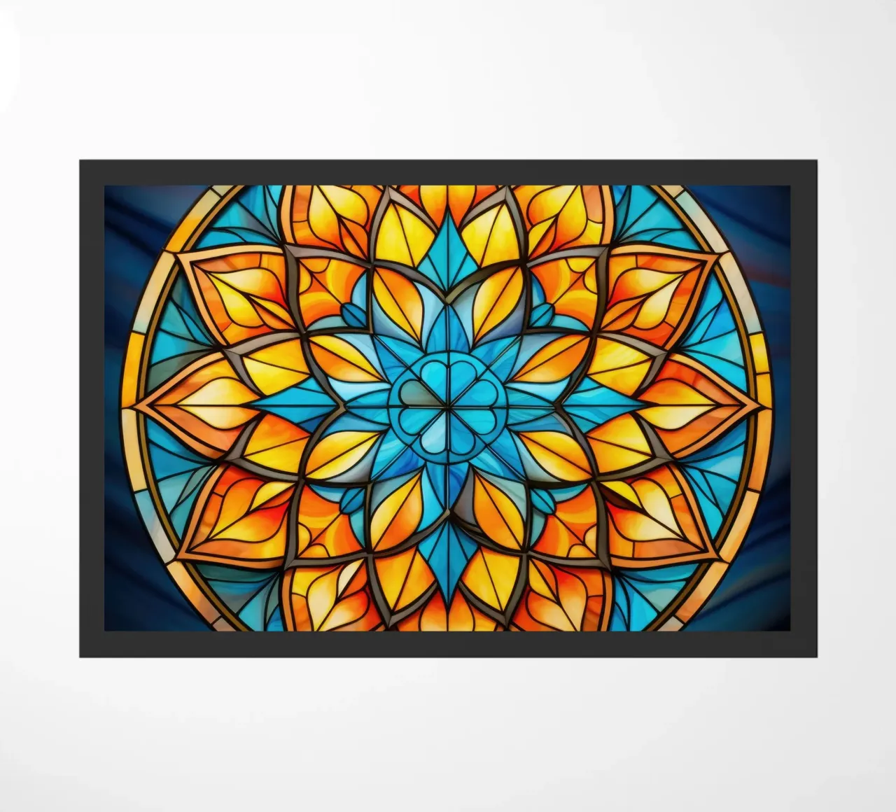 Mandala in vetro colorato zerbino da Spiritual Touch