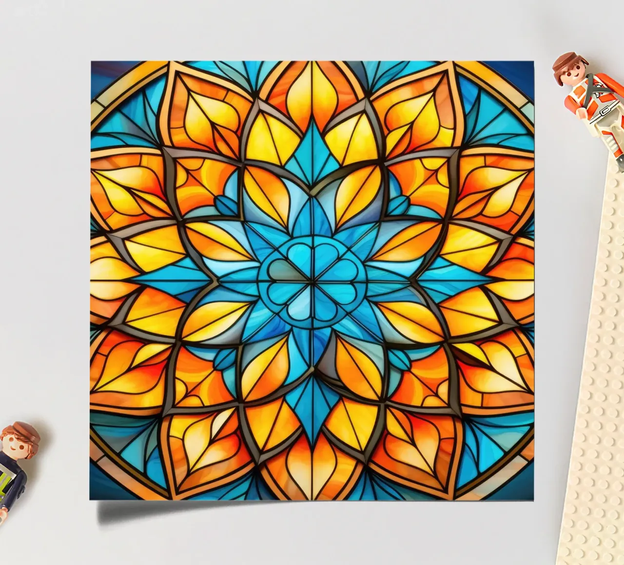 Stained Glass Mandala sticker sheet by Spiritual Touch