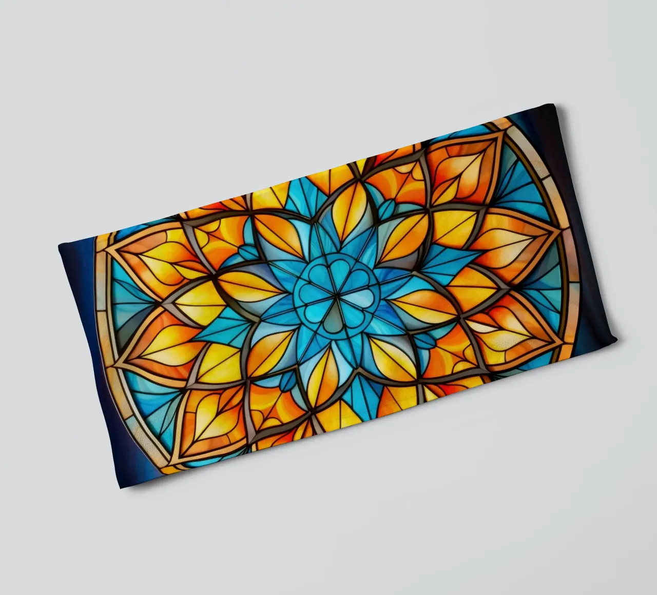 Mandala in vetro colorato asciugamano da bagno da Spiritual Touch