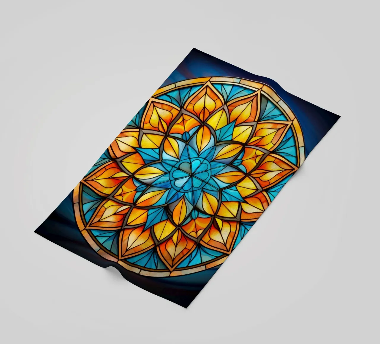 Mandala in vetro colorato telo mare da Spiritual Touch
