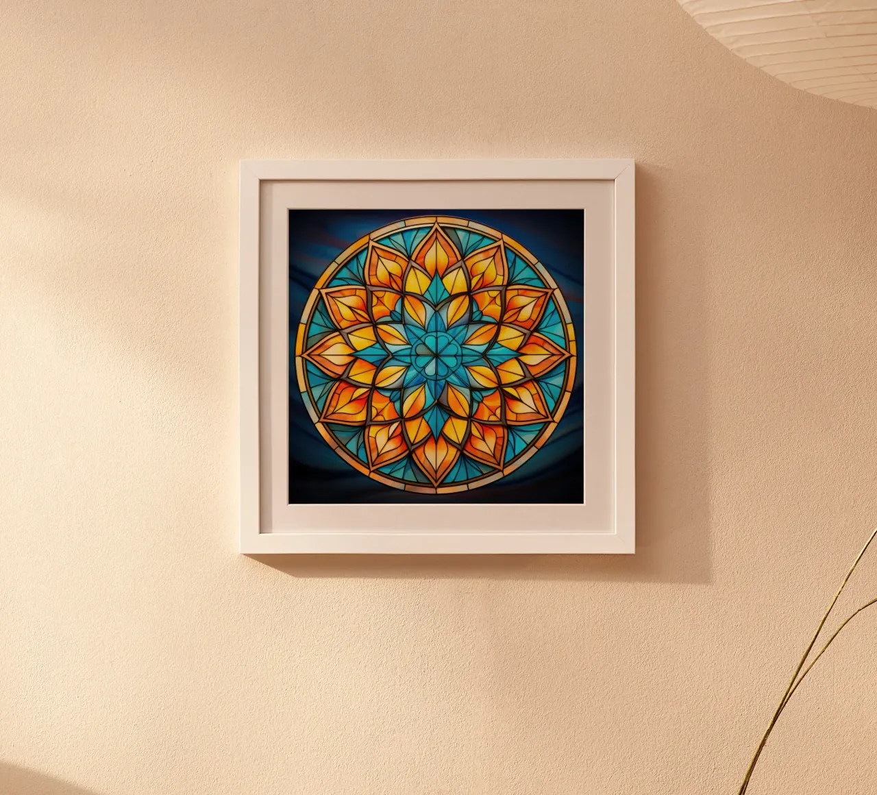 Mandala in vetro colorato poster da Spiritual Touch