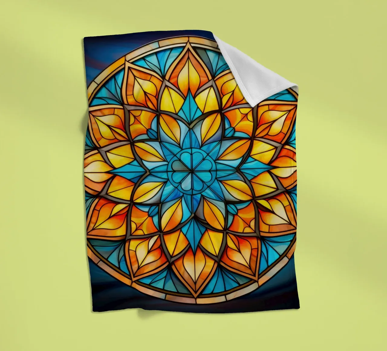 Mandala in vetro colorato coperta in pile da Spiritual Touch