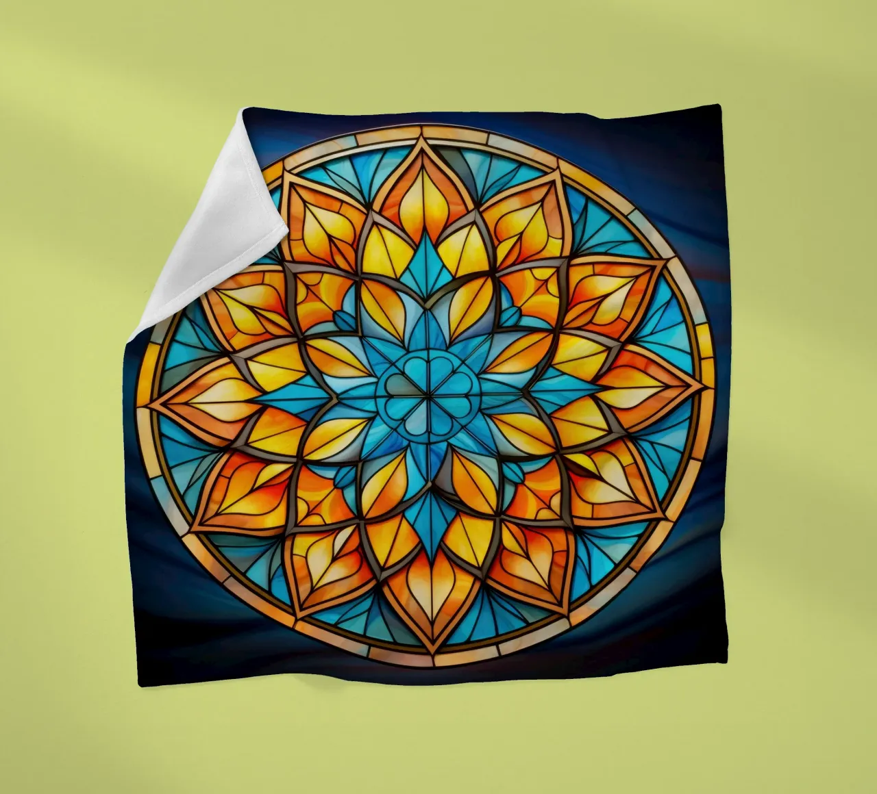 Mandala in vetro colorato coperta in pile da Spiritual Touch