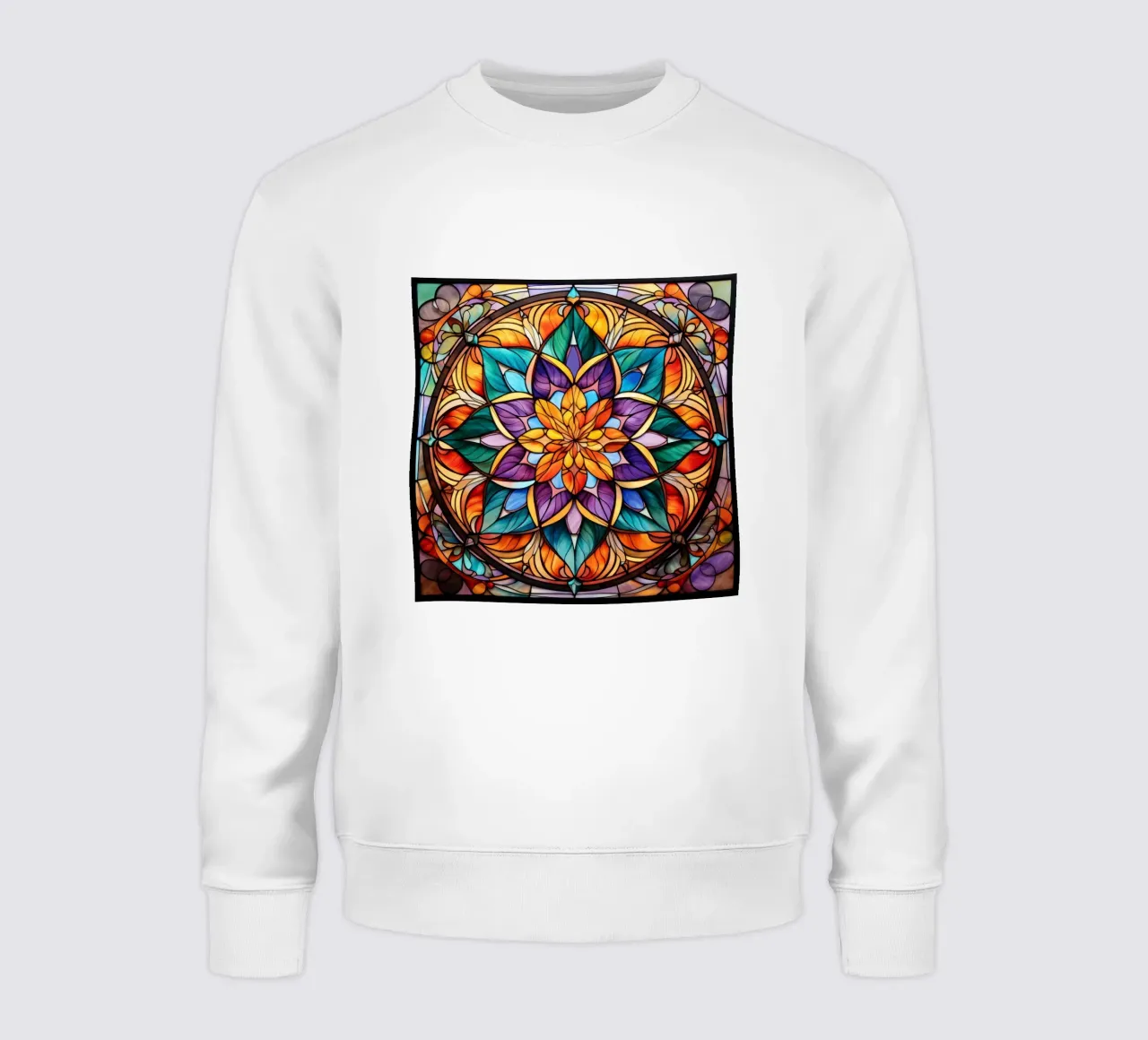 Mandala in vetro colorato felpa da Spiritual Touch