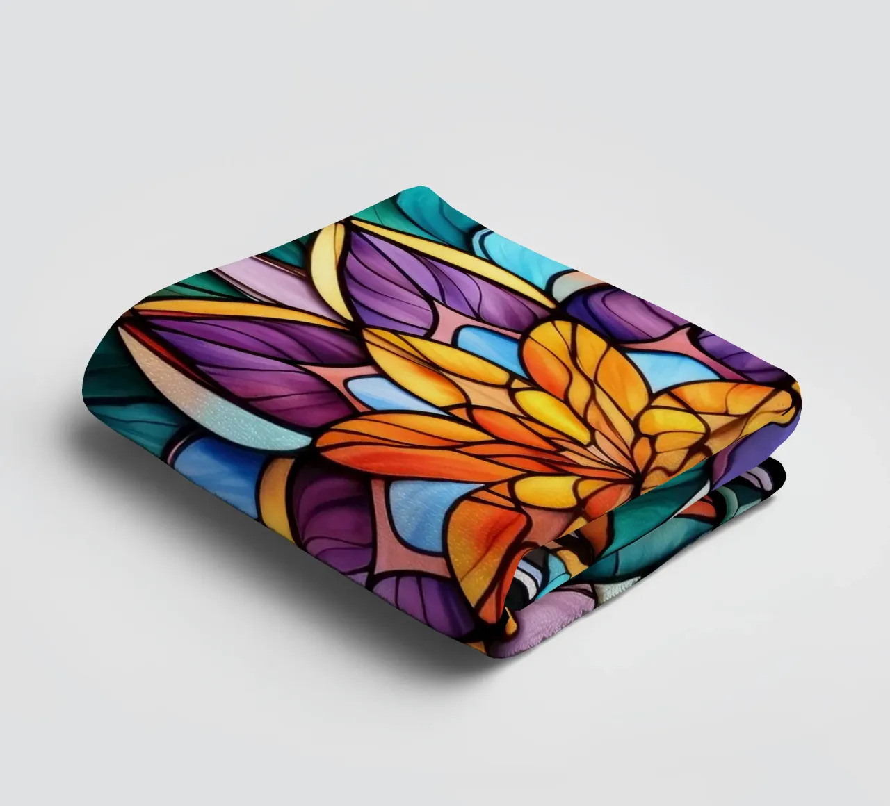 Mandala in vetro colorato asciugamano da bagno da Spiritual Touch