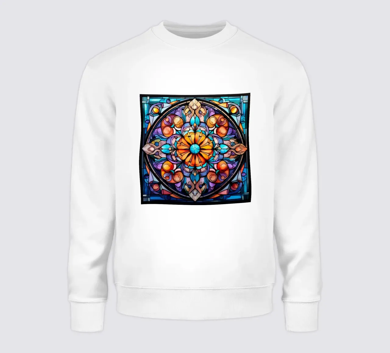 Mandala in vetro colorato felpa da Spiritual Touch