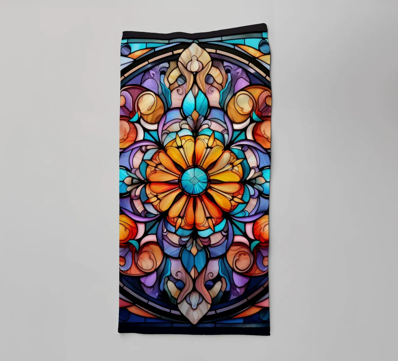 Mandala in vetro colorato asciugamano da bagno da Spiritual Touch