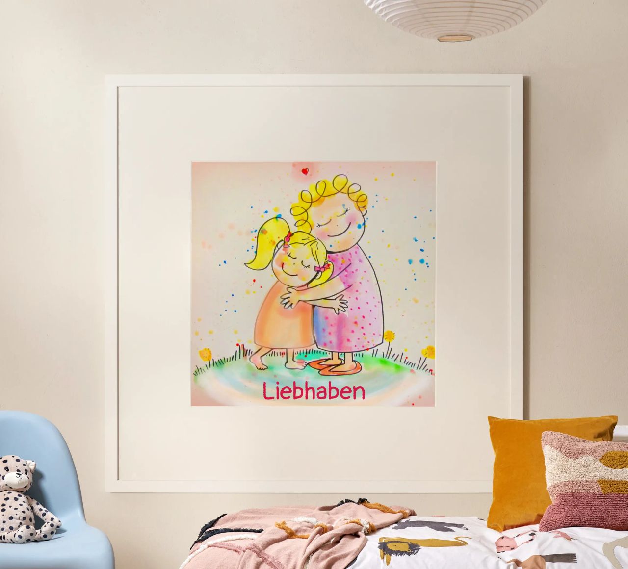 Liebhaben Poster von Happy 😃 Art 🎨 by Christine Schnoell