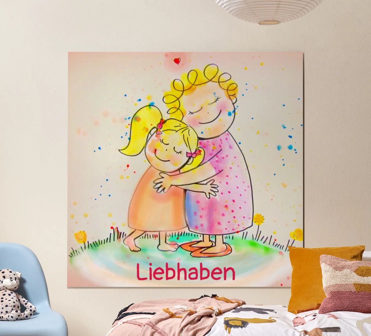 Liebhaben Poster von Happy 😃 Art 🎨 by Christine Schnoell
