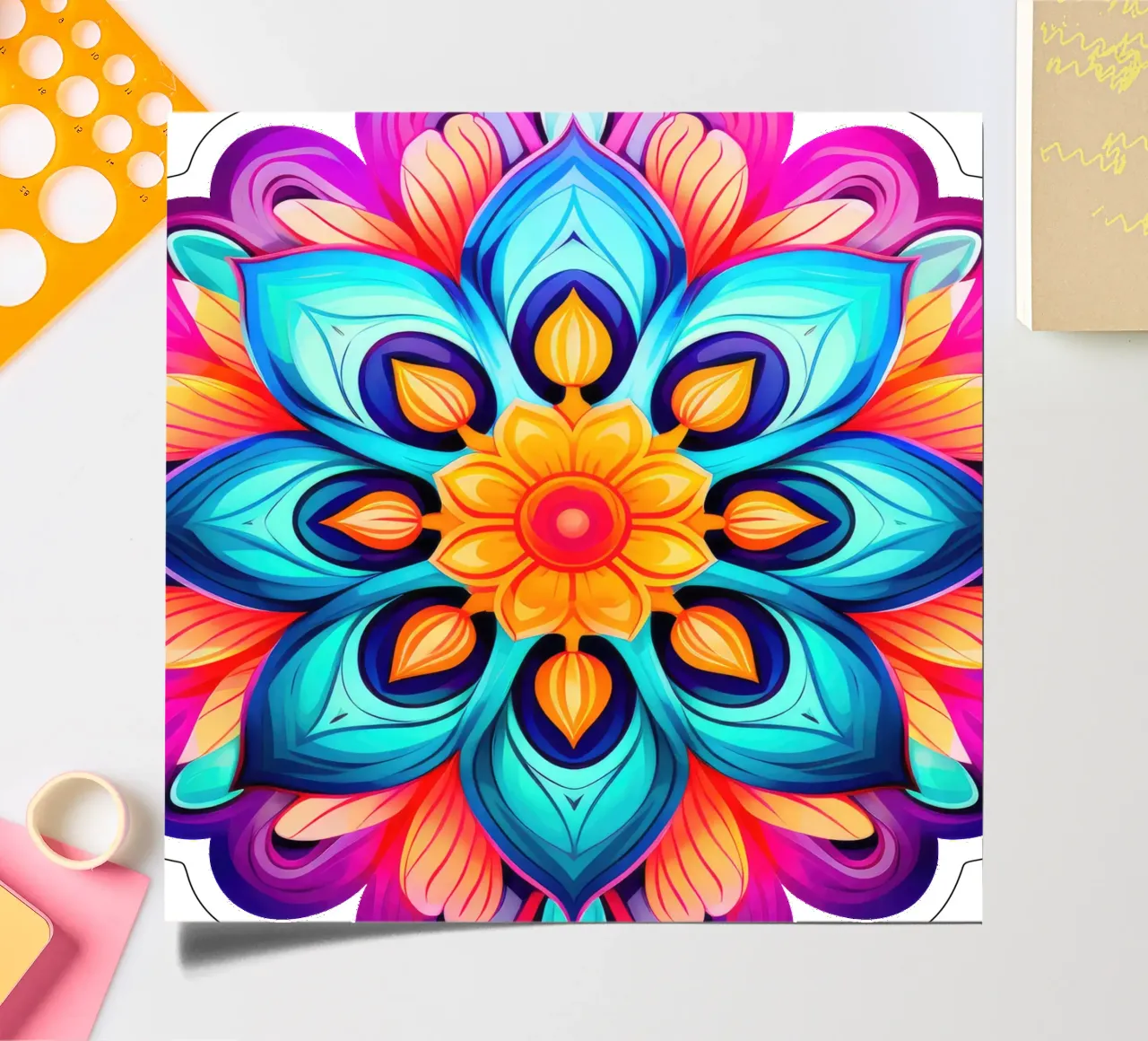 Mandala Vibrance sticker sheet by Spiritual Touch