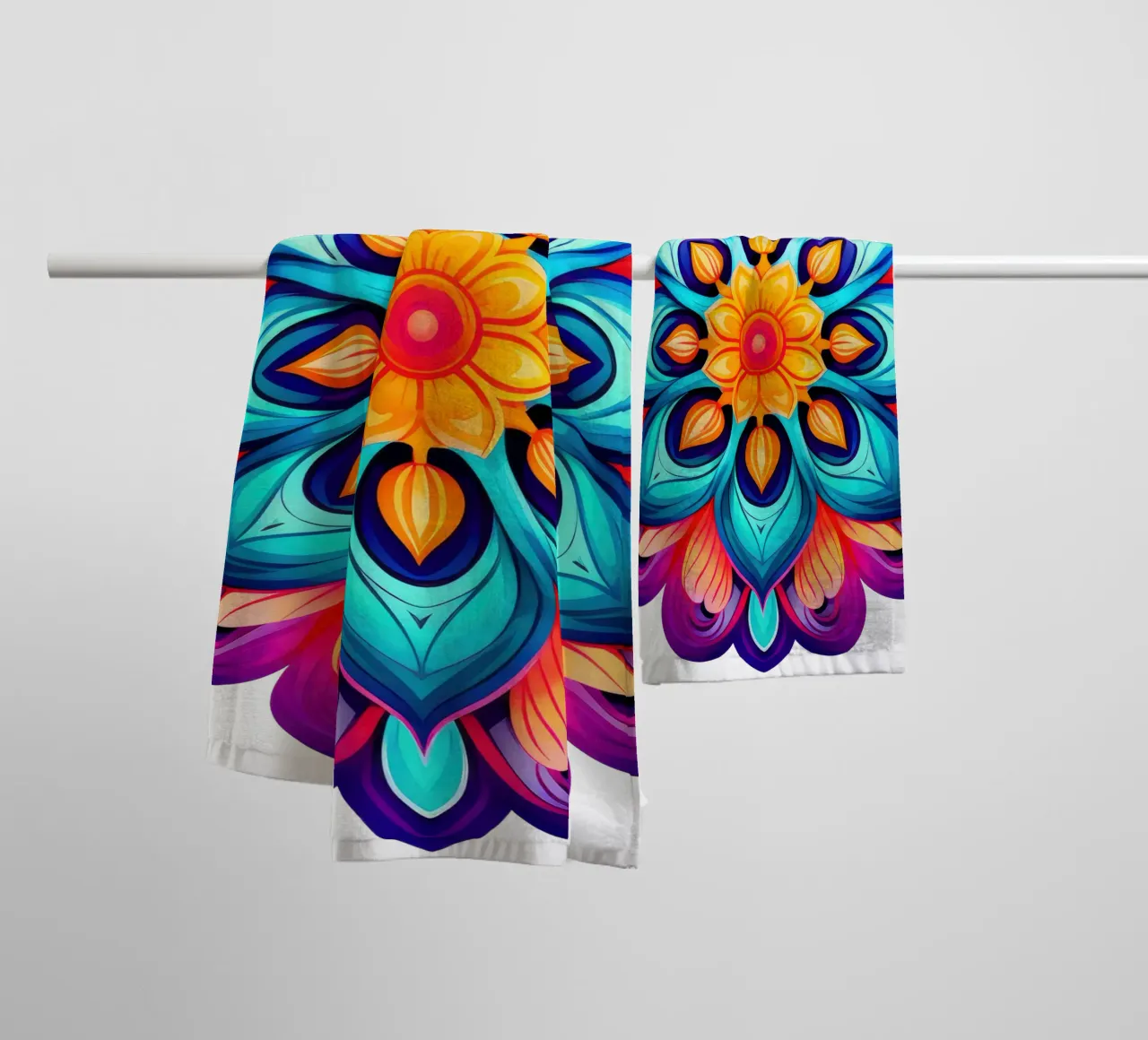 Mandala Vibrance towel by Spiritual Touch