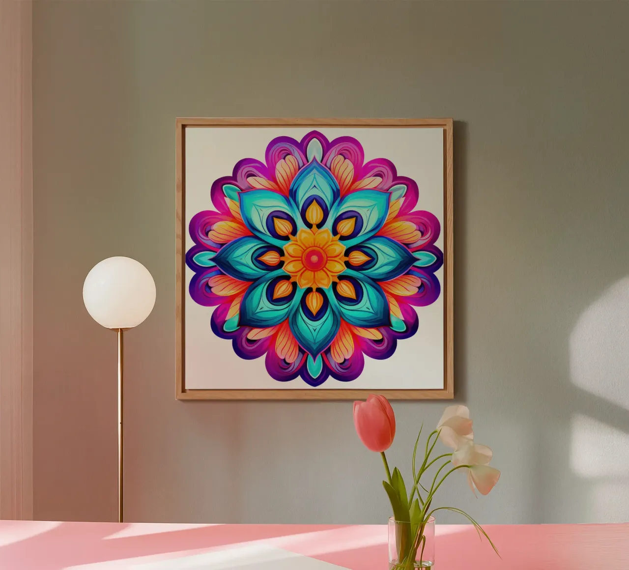 Mandala Vibrance alu-dibond by Spiritual Touch