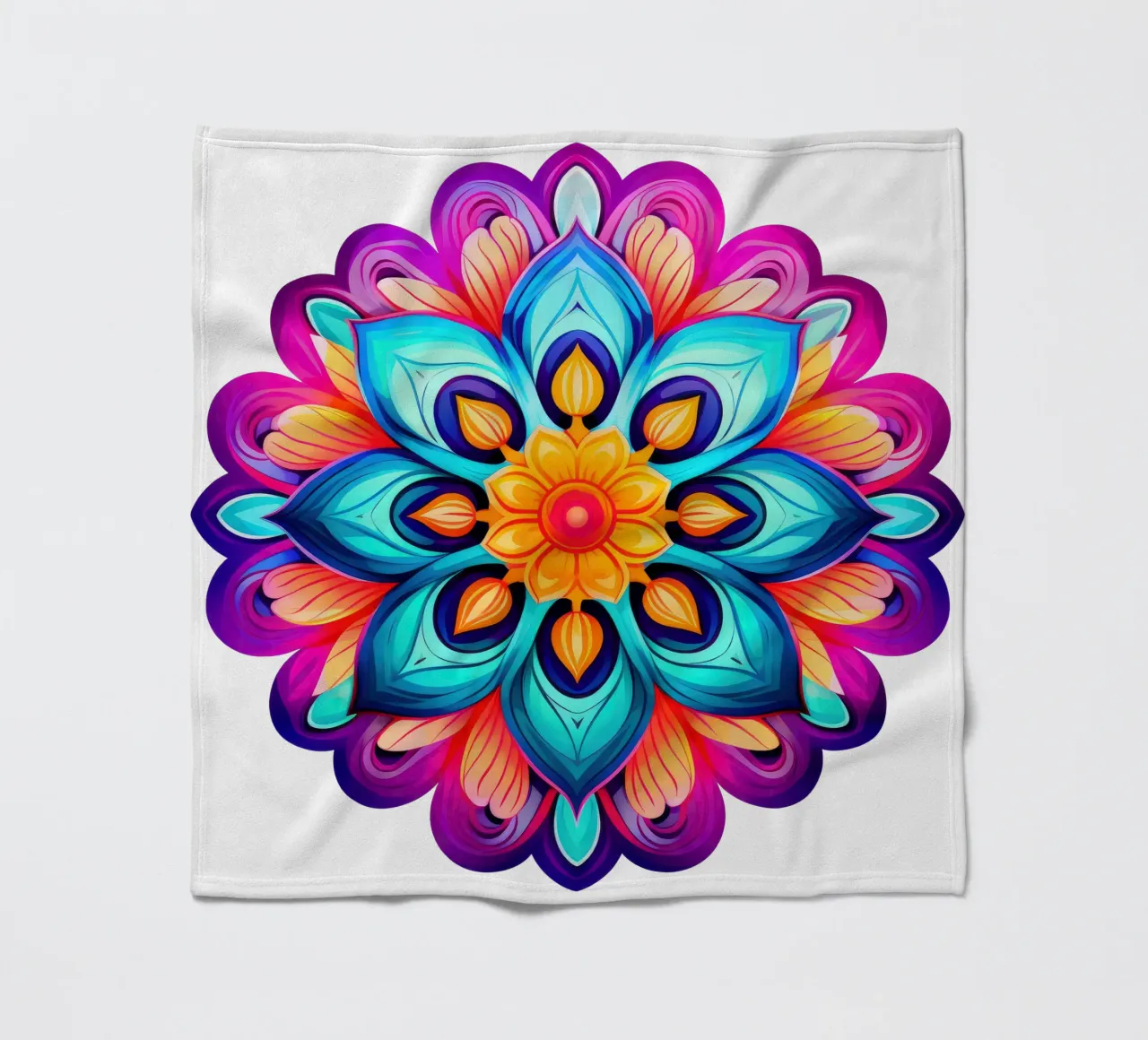 Mandala Vibrance fleece blanket by Spiritual Touch