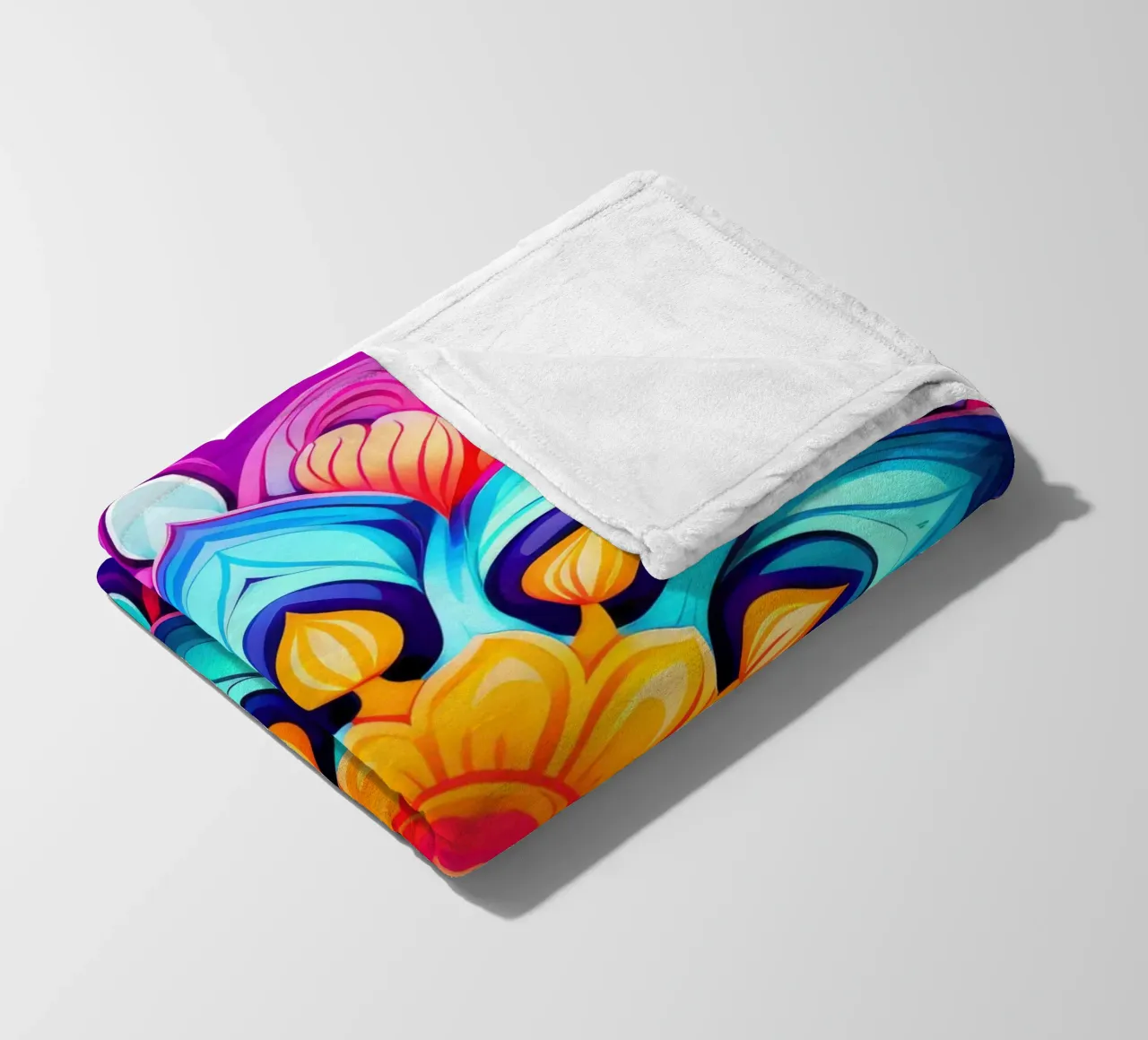 Mandala Vibrance fleece blanket by Spiritual Touch