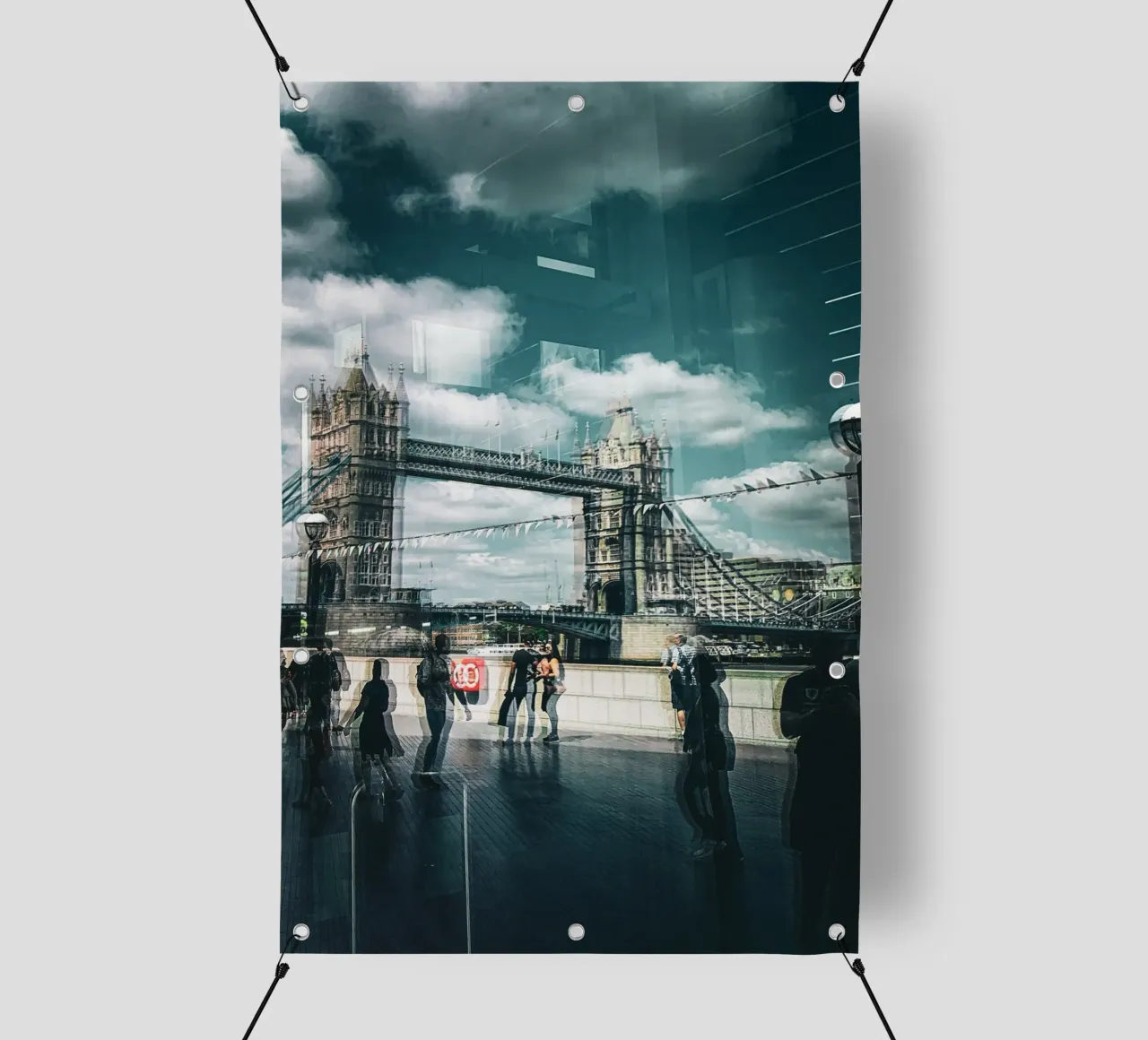 TOWERBRIDGE REFLEXION telo in pvc da Flo Klein