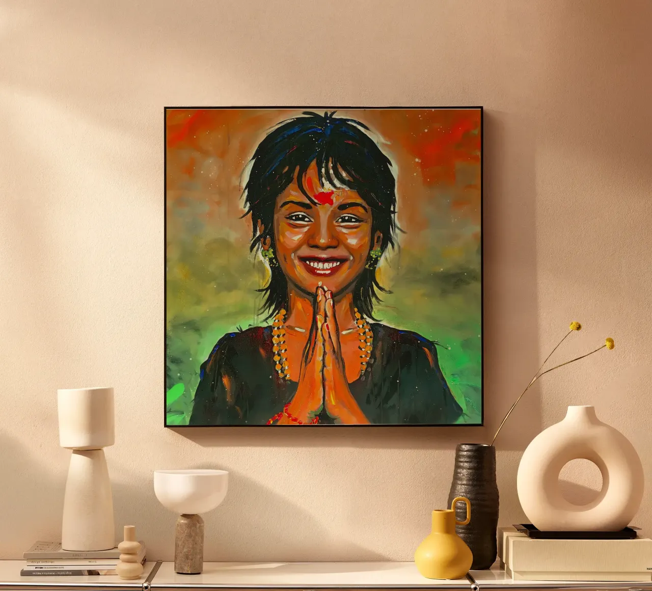 Namaste plexiglass da Happy 😃 Art 🎨 by Christine Schnoell