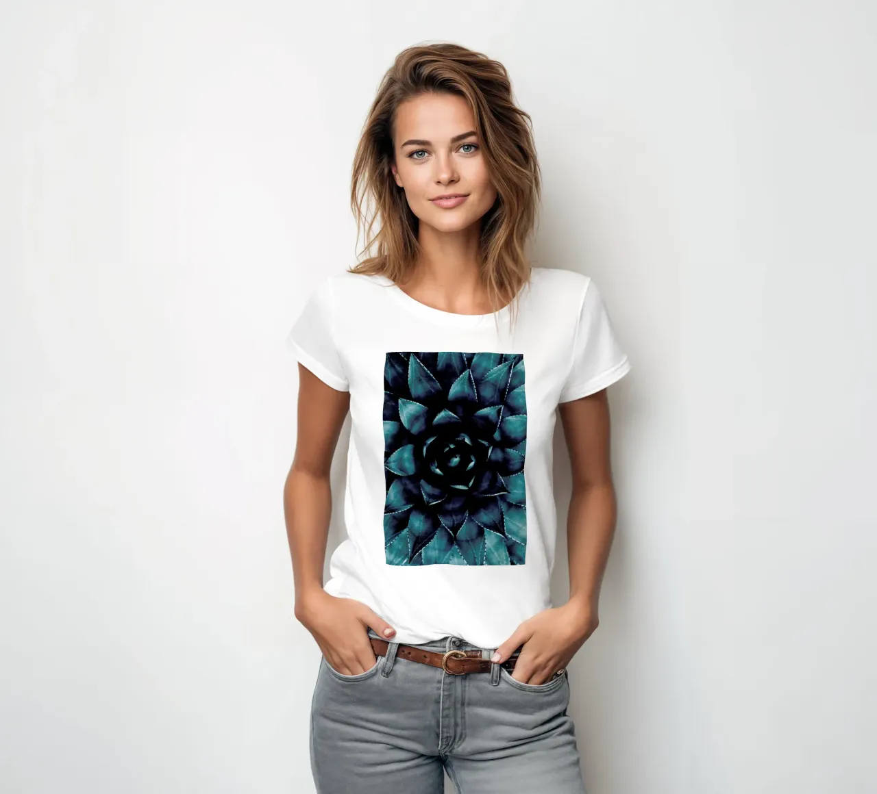 Cactus No.9 t-shirt ajusté pour femmes de Kubistika