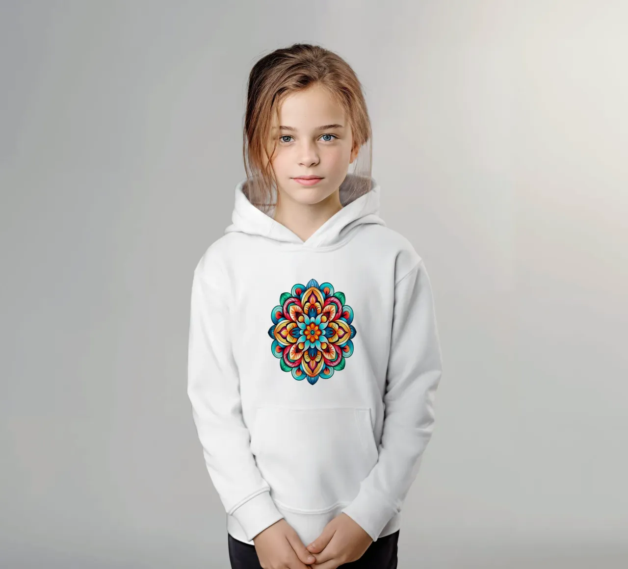 Mandala Vibrance felpa bambino con cappuccio da Spiritual Touch