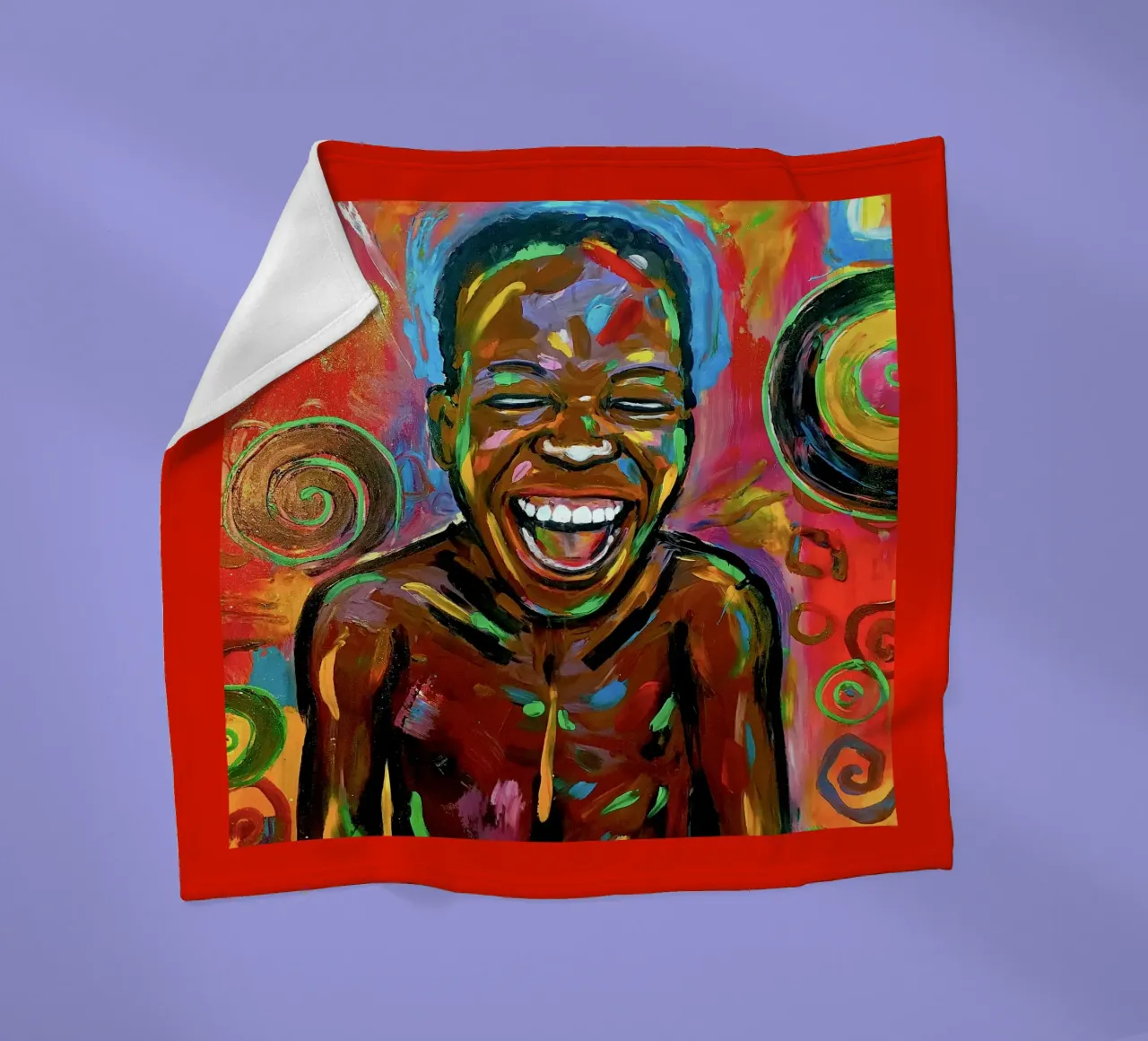 Happy coperta in pile da Happy 😃 Art 🎨 by Christine Schnoell