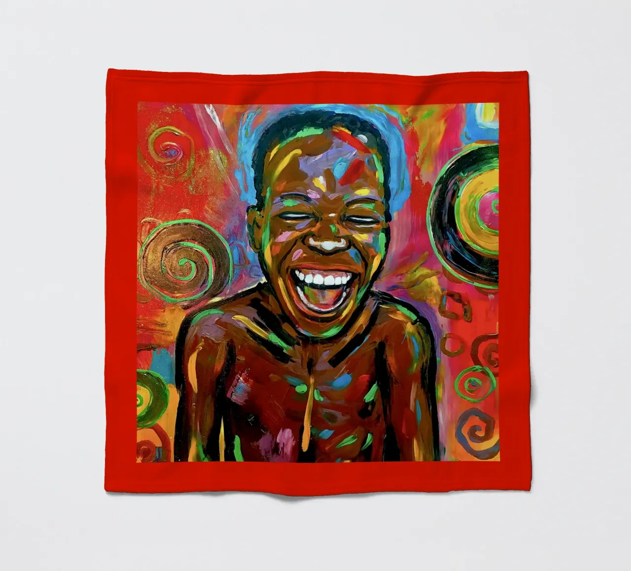 Happy coperta in pile da Happy 😃 Art 🎨 by Christine Schnoell